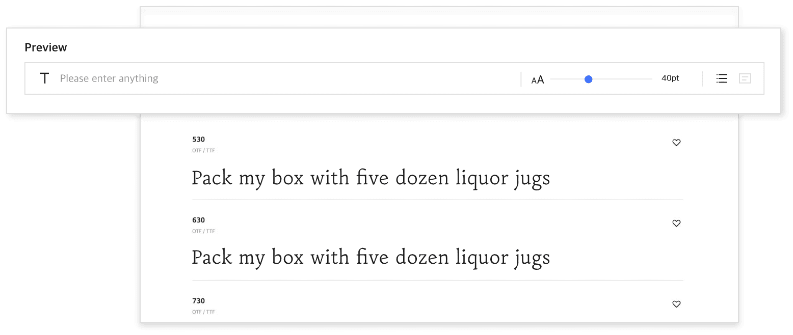 Font Preview Font Preview