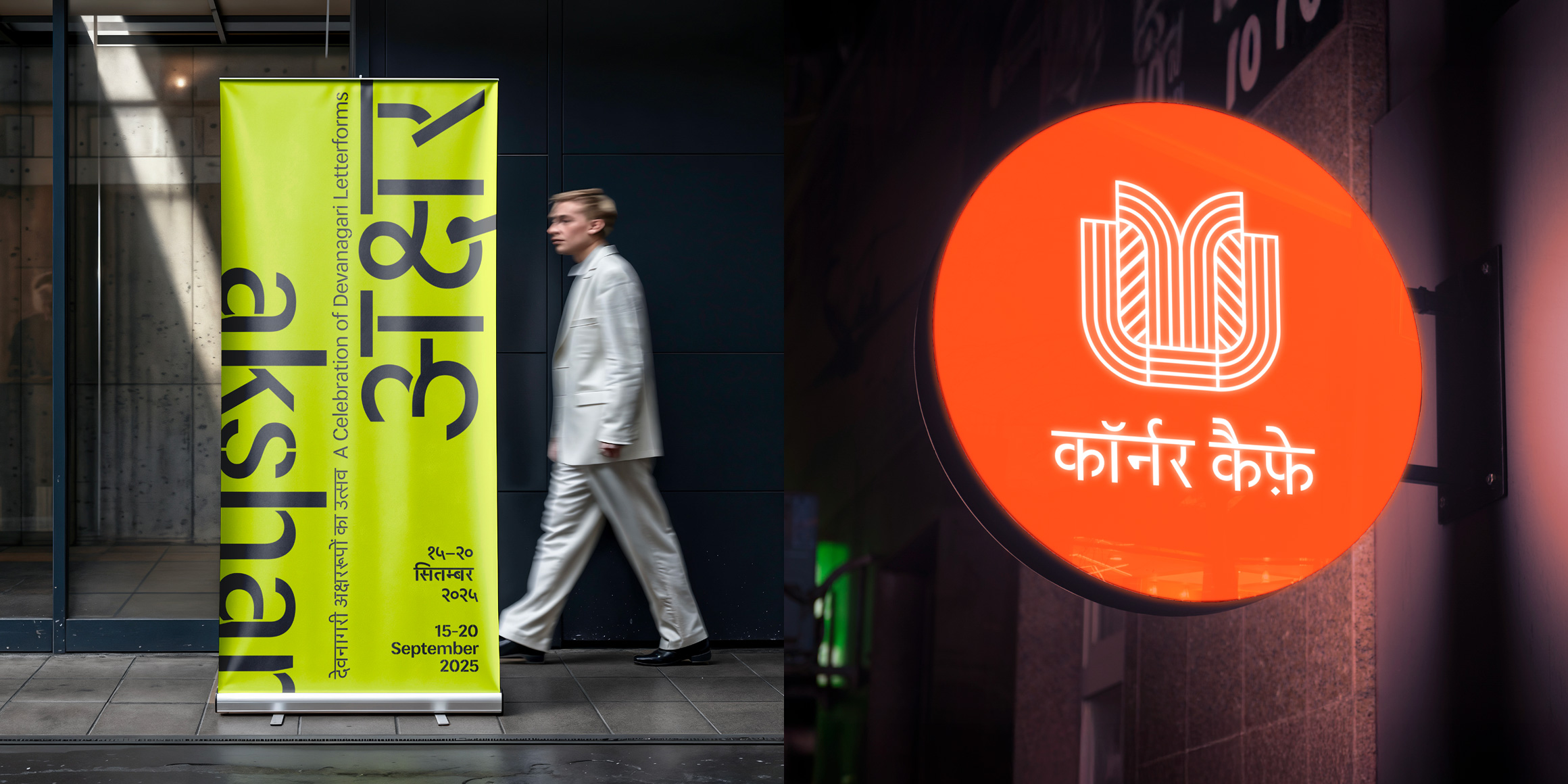 Indus Deva Stencil font in use