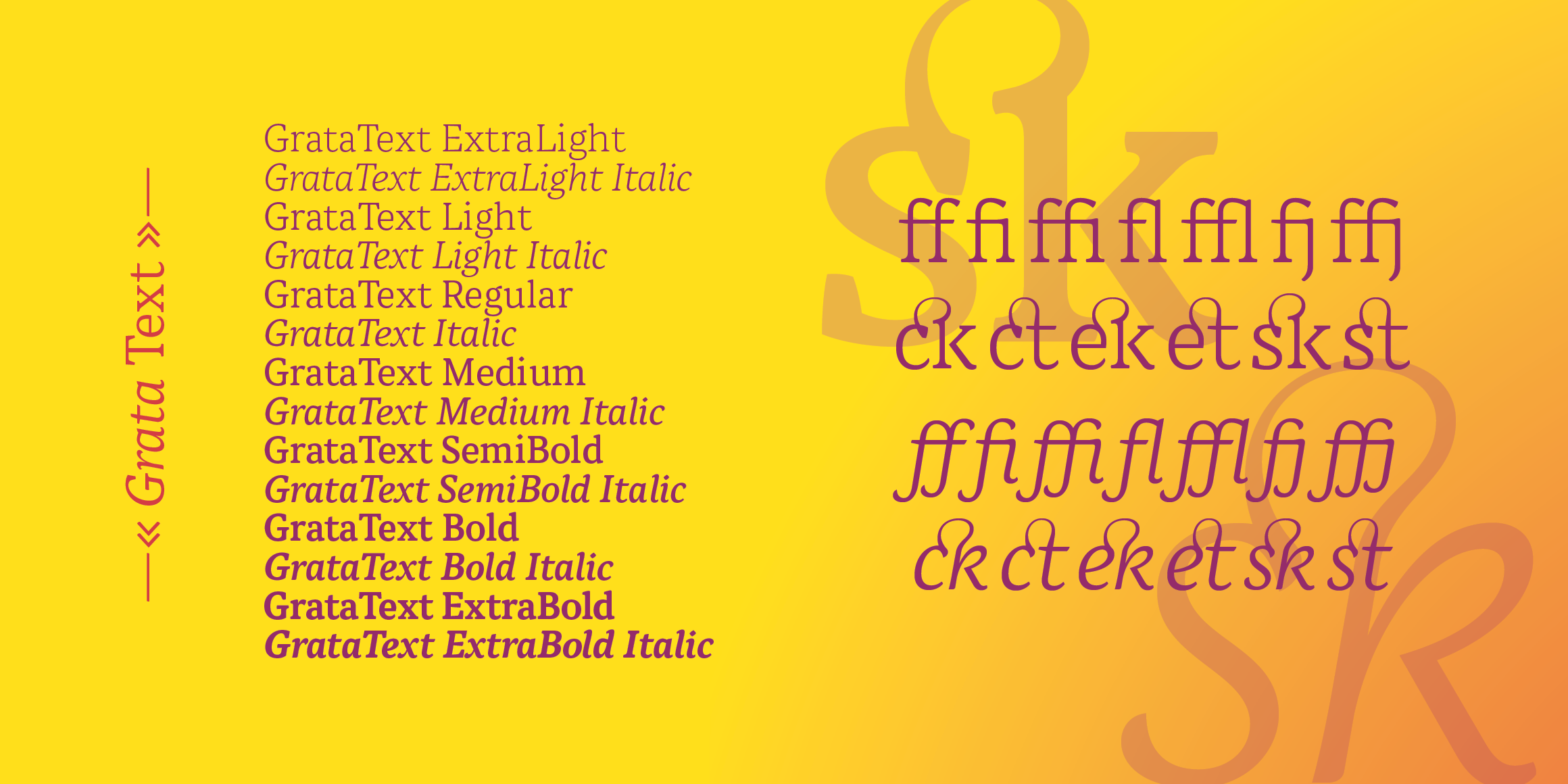 Grata Text font in use