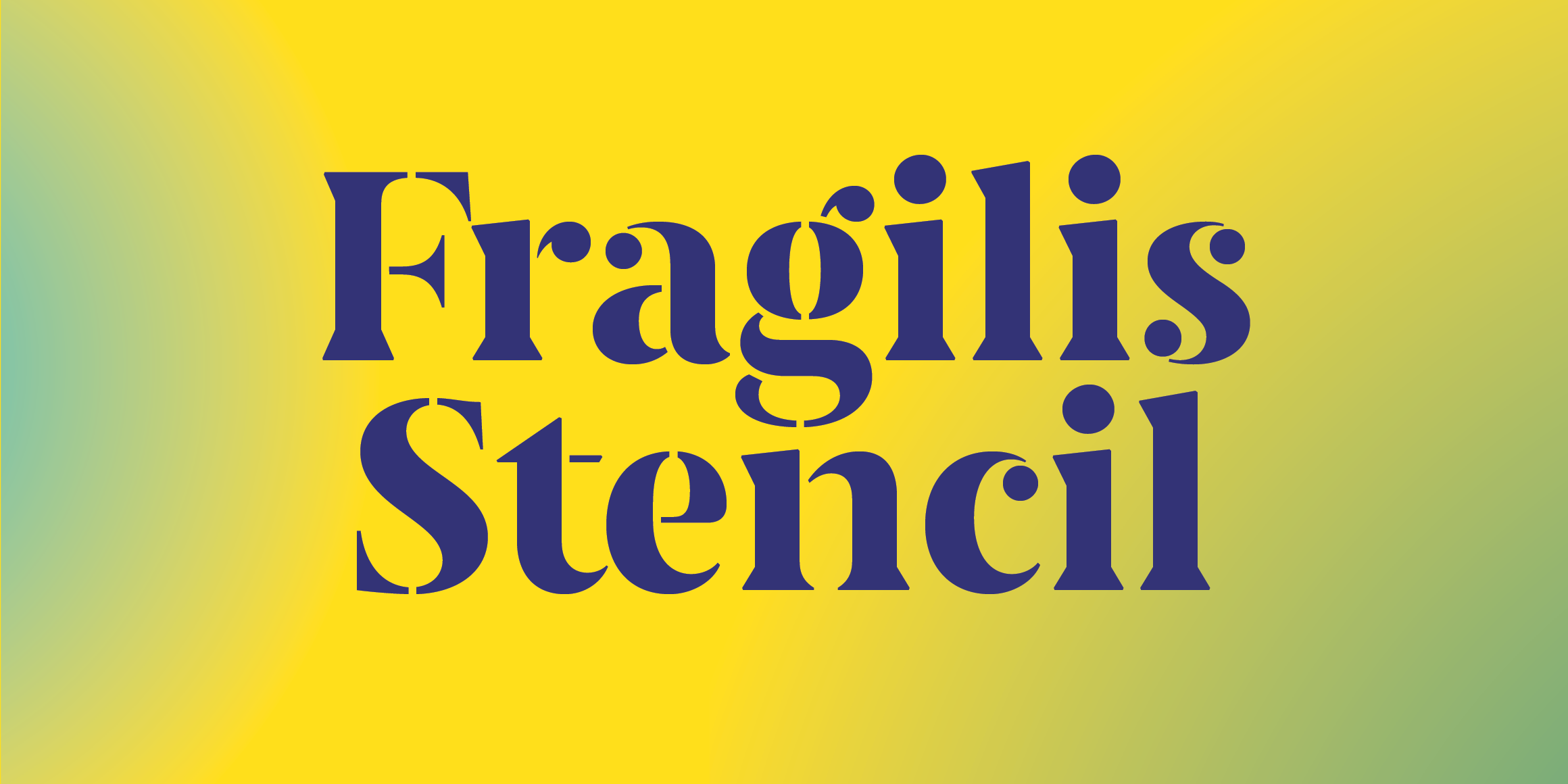 Fragilis Stencil font in use