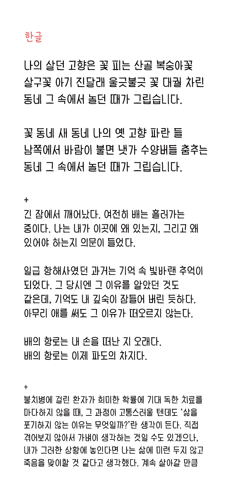 And비밀의문 M font in use