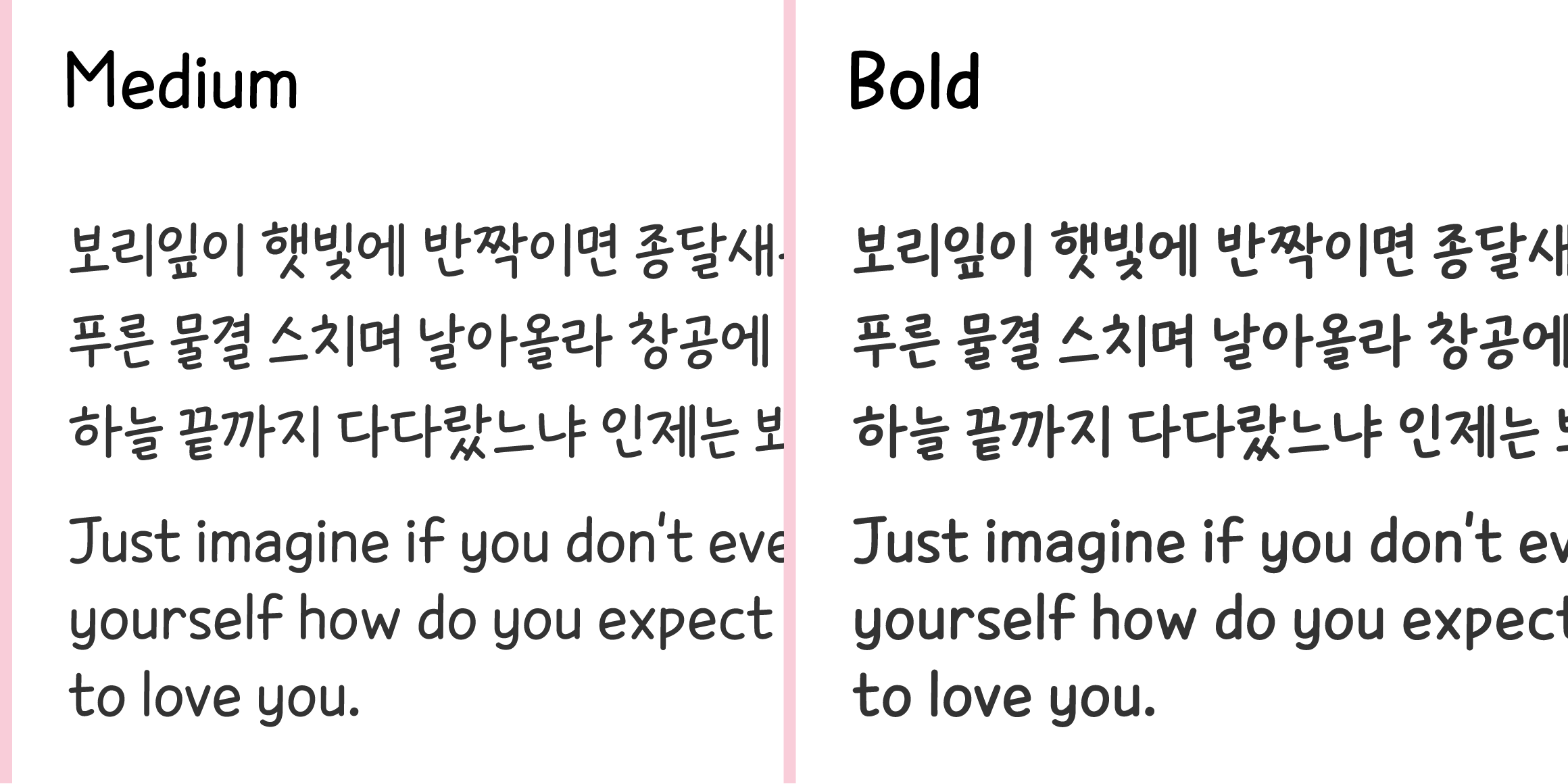 null font in use