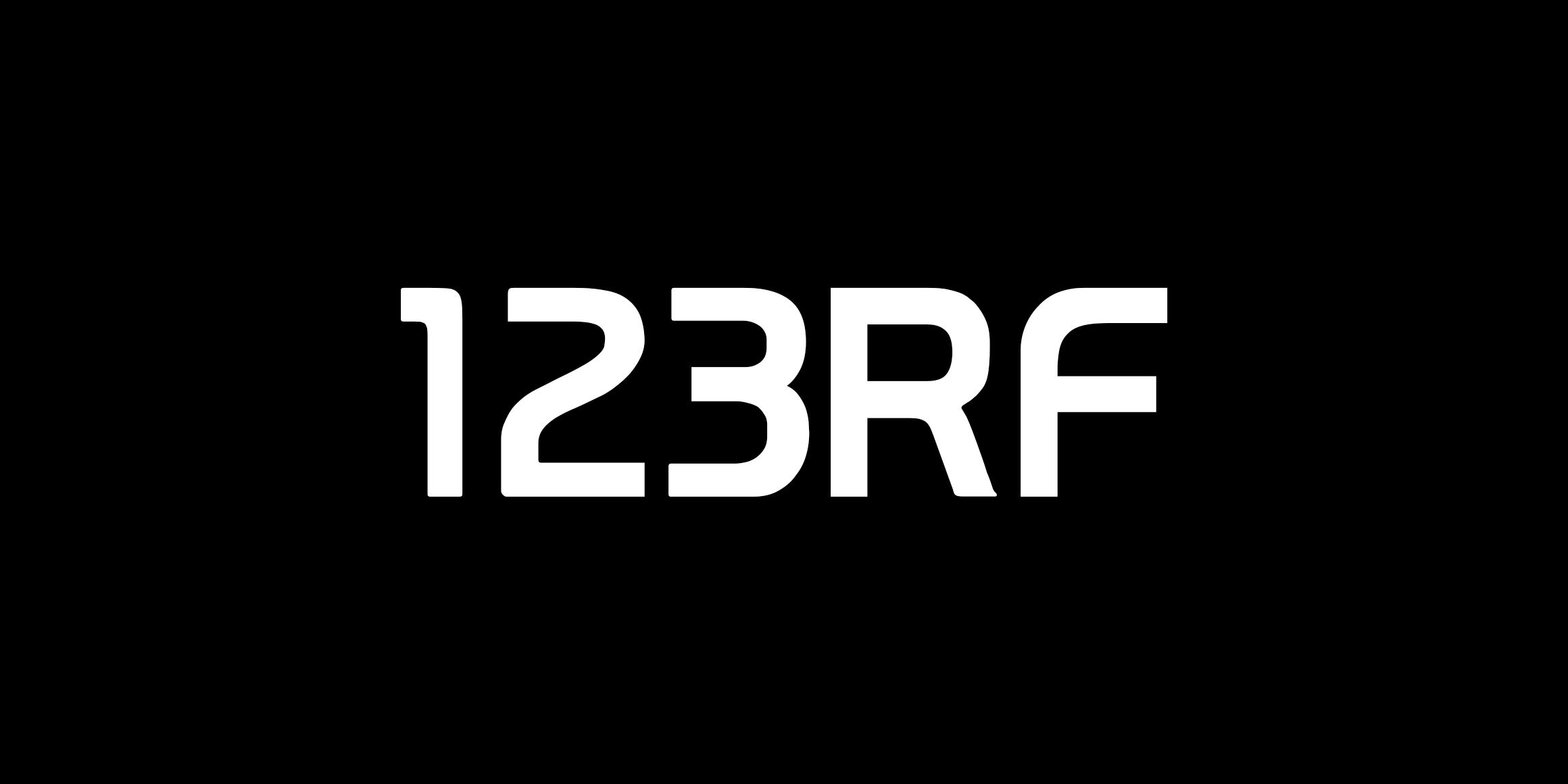 123RF font in use