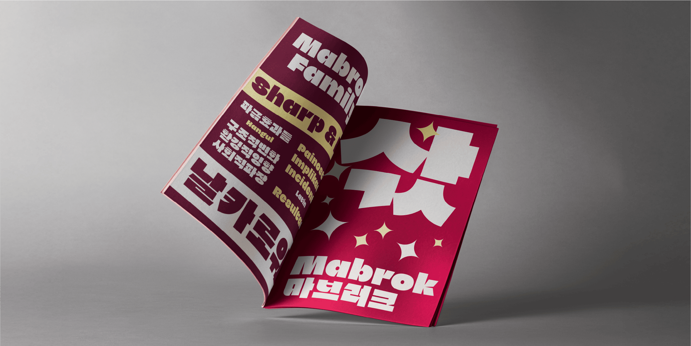 Mabrok Hangul font in use