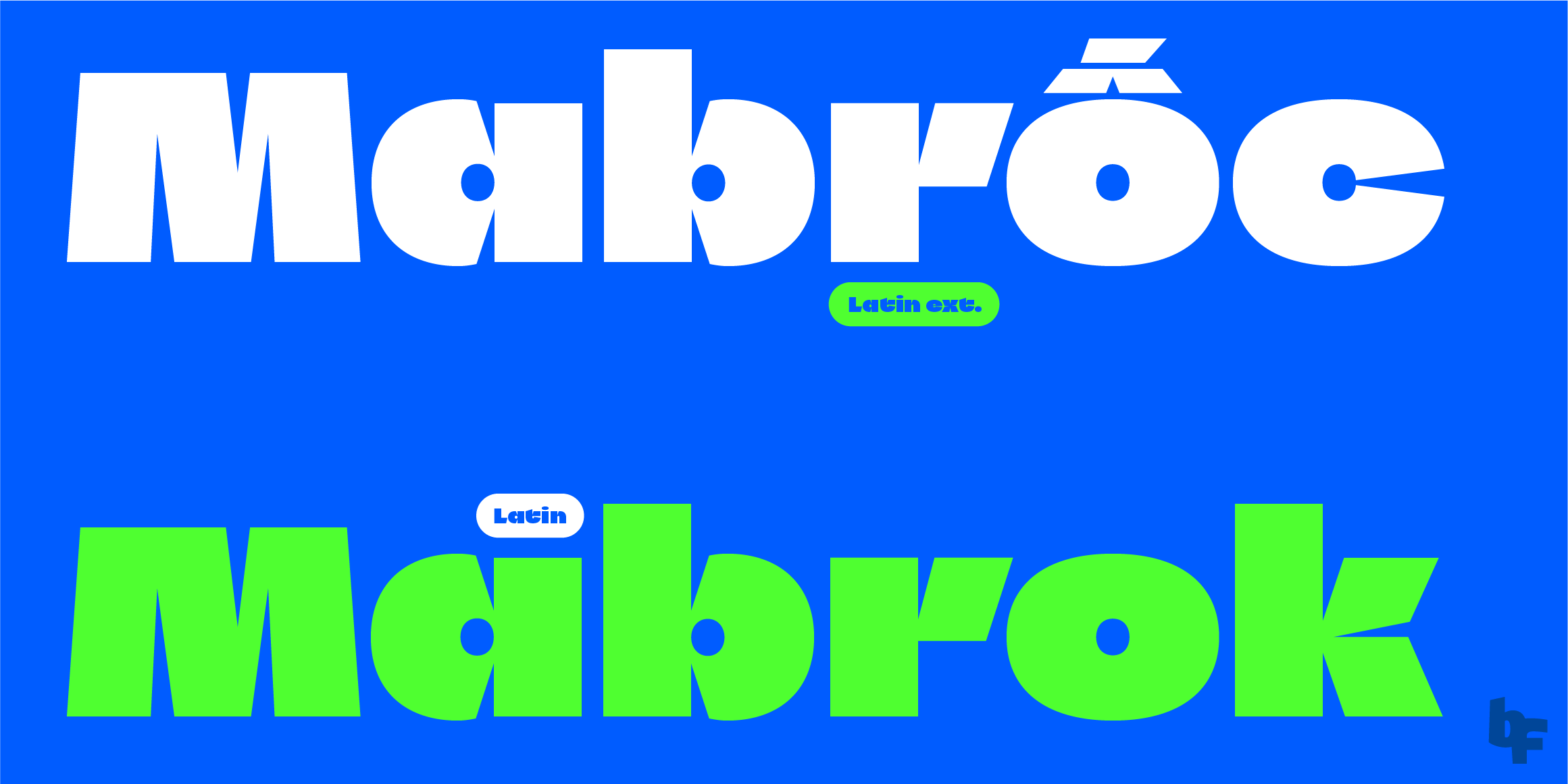 Mabrok Latin font in use
