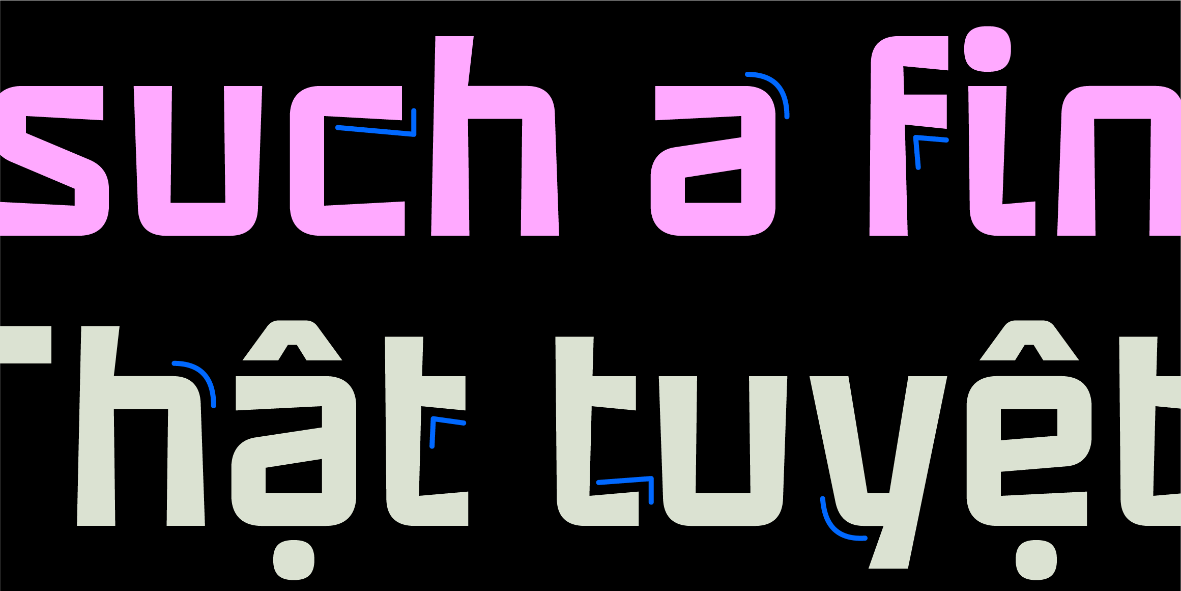 Munline Latin font in use