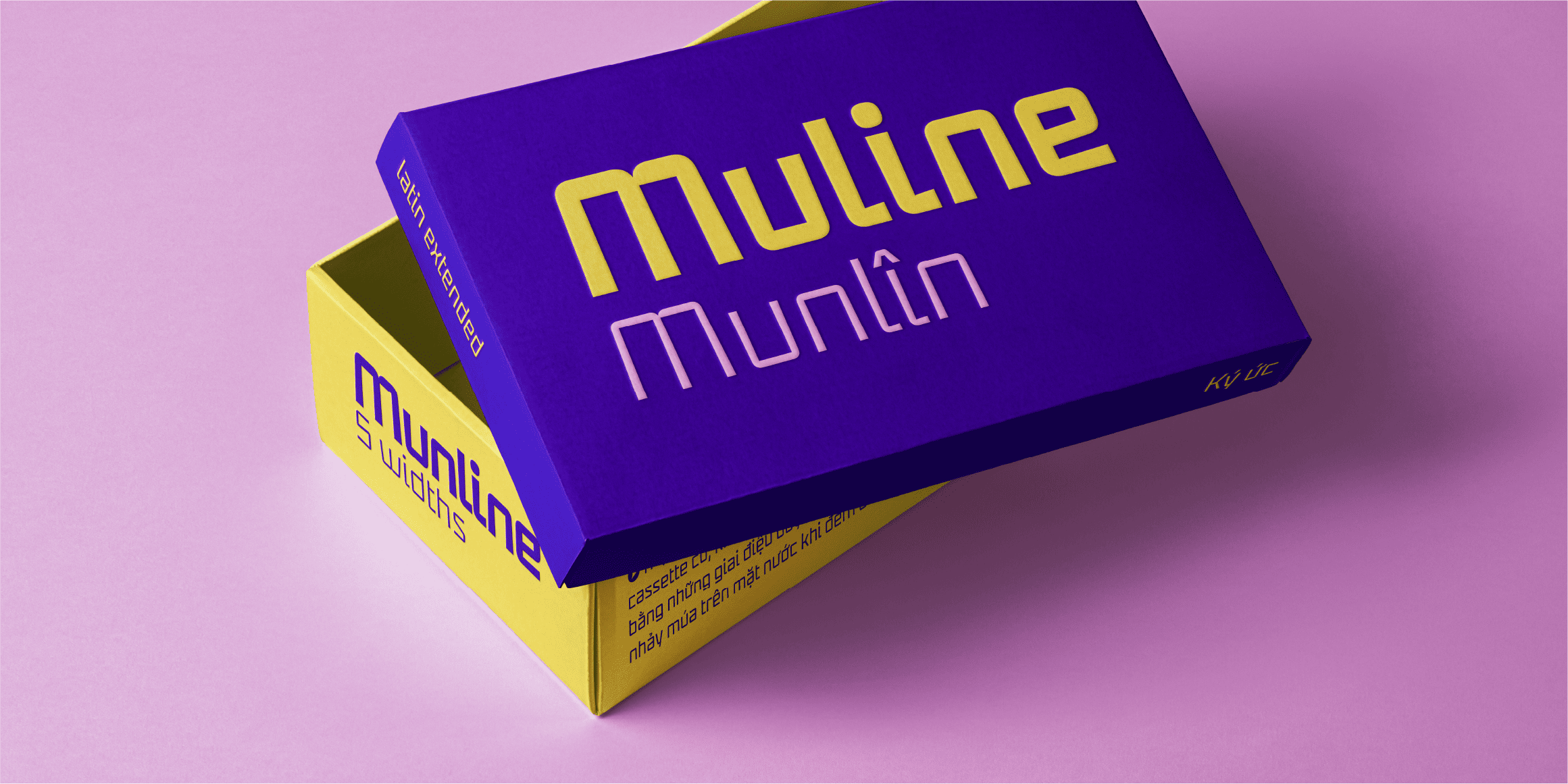 Munline Latin font in use