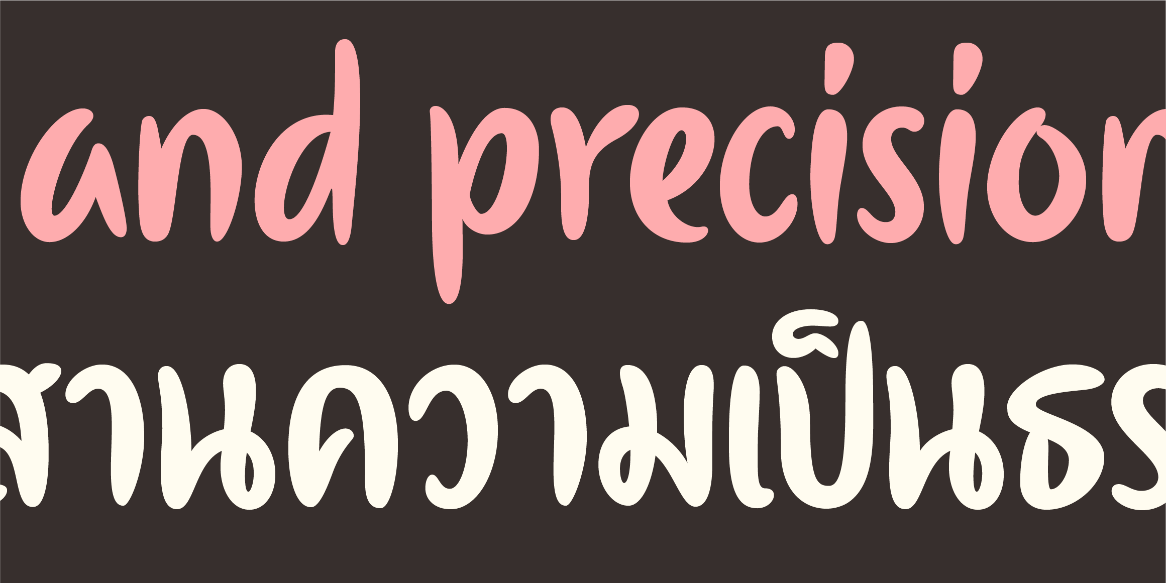 Manoya Thai font in use