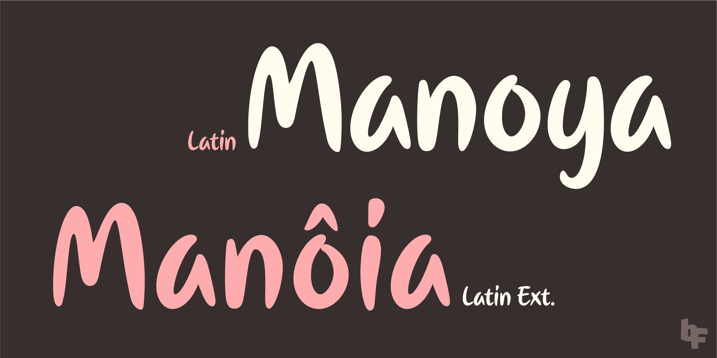 Manoya Latin font in use