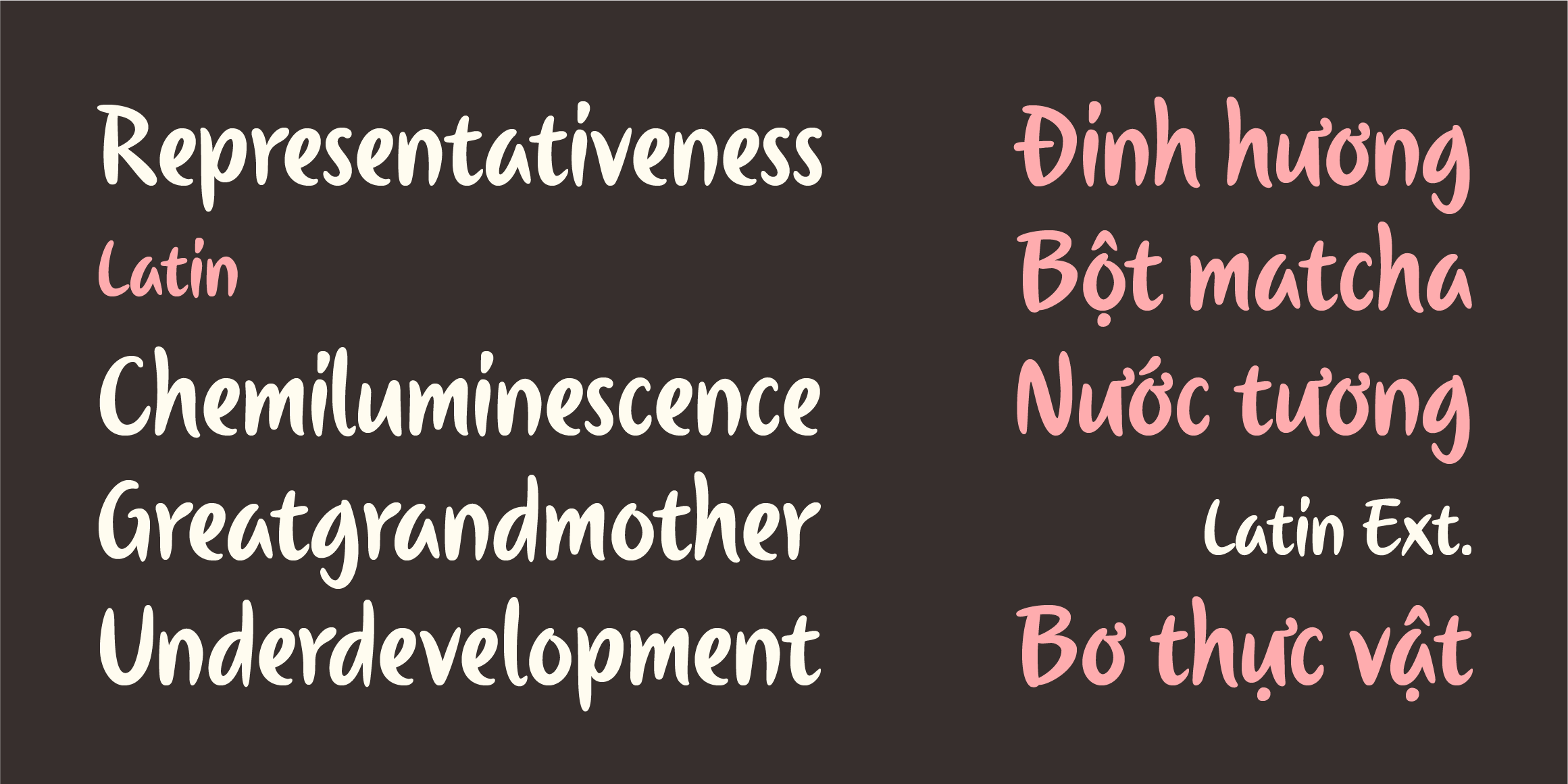 Manoya Latin font in use