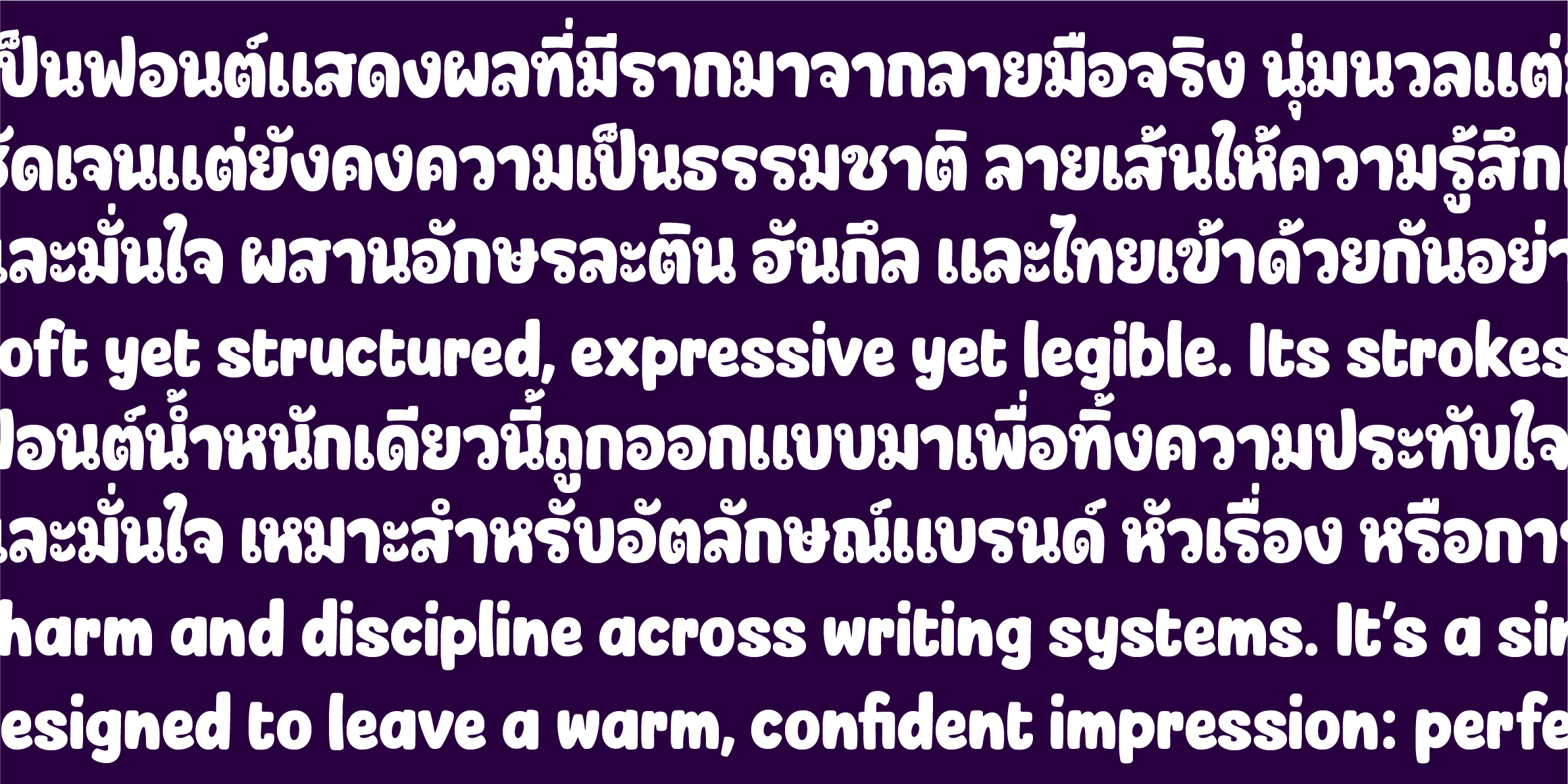 Dolino Thai font in use
