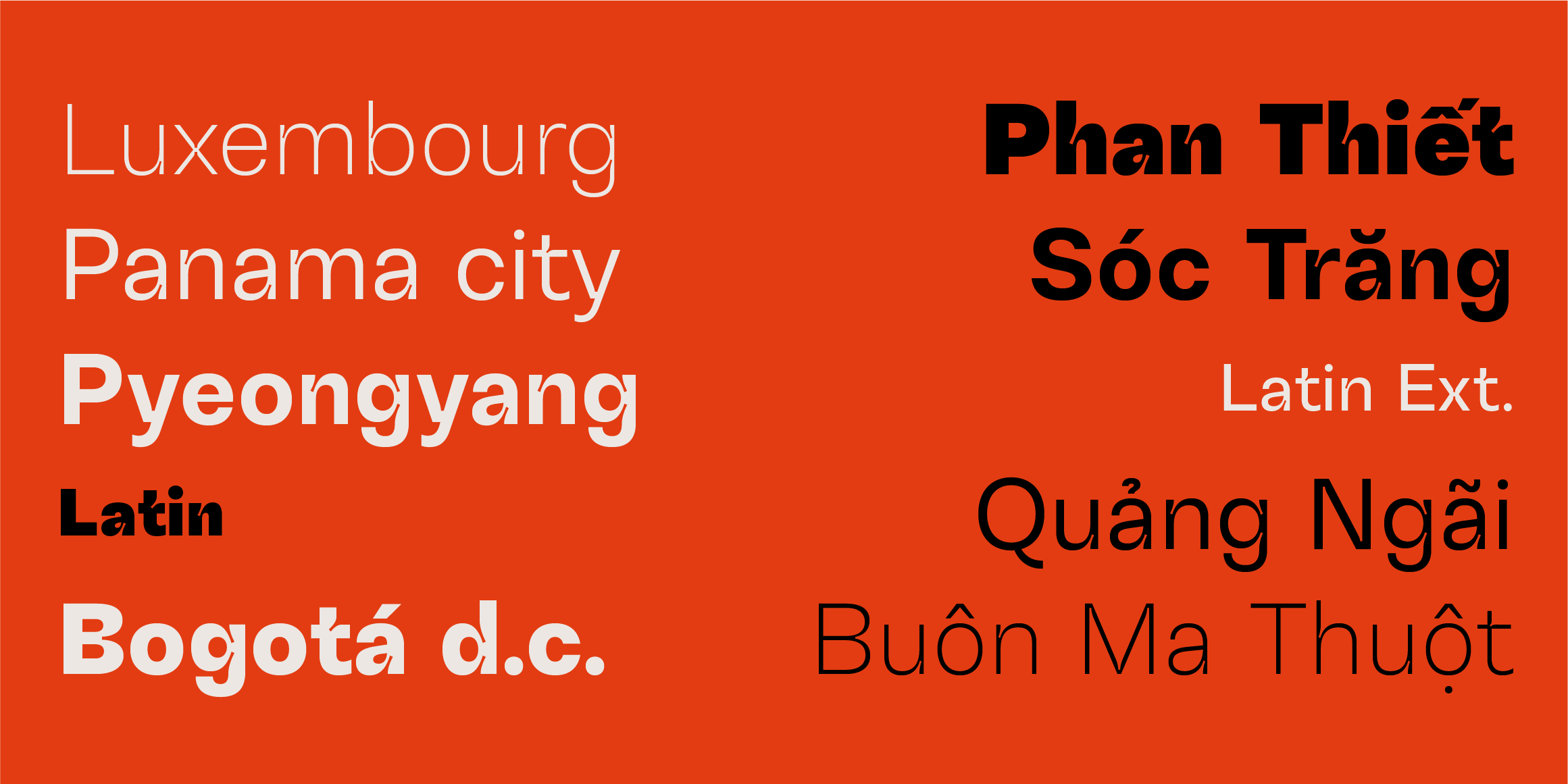 Jabaya Latin font in use