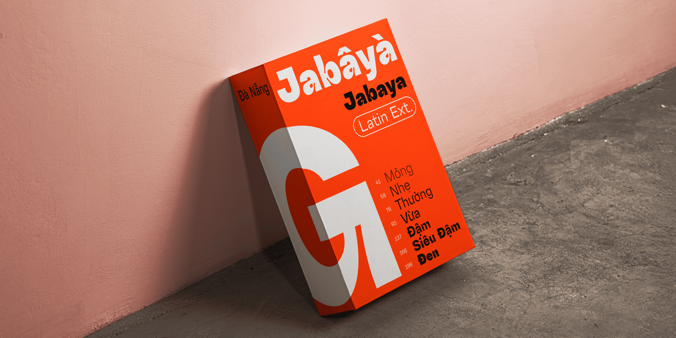 Jabaya Latin font in use