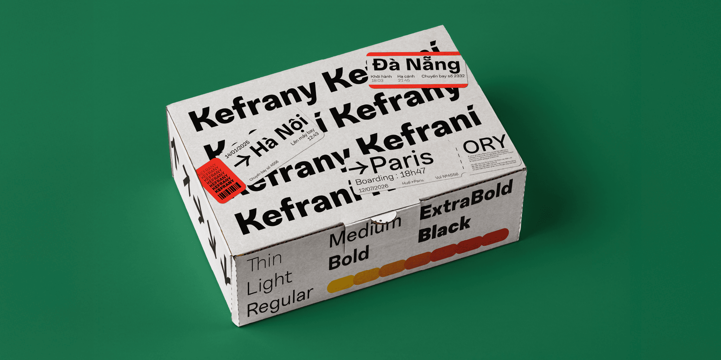 Kefrany Latin font in use