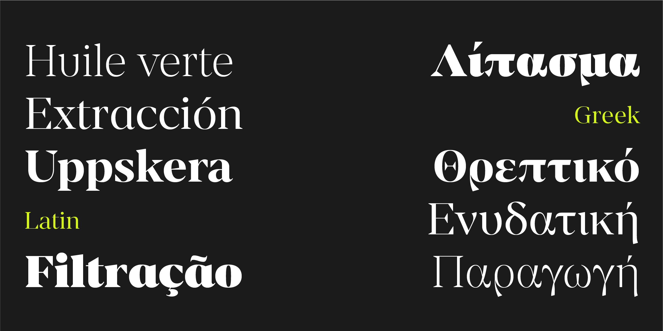 Renai Serif Greek font in use