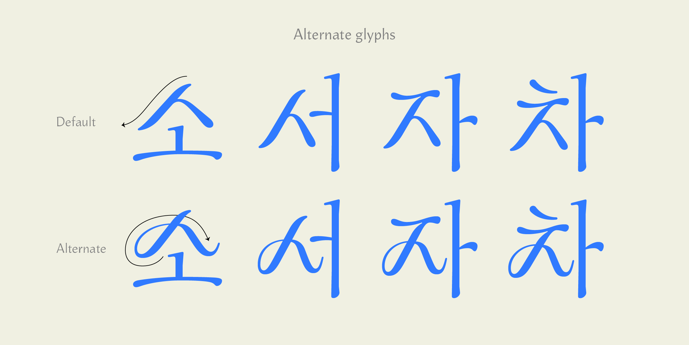 CT 뮤즈 font in use