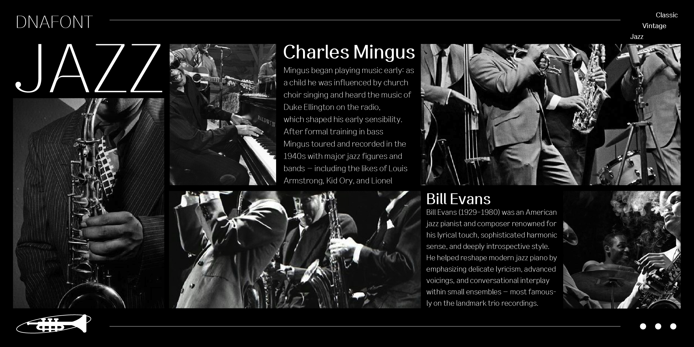 DNA재즈 font in use