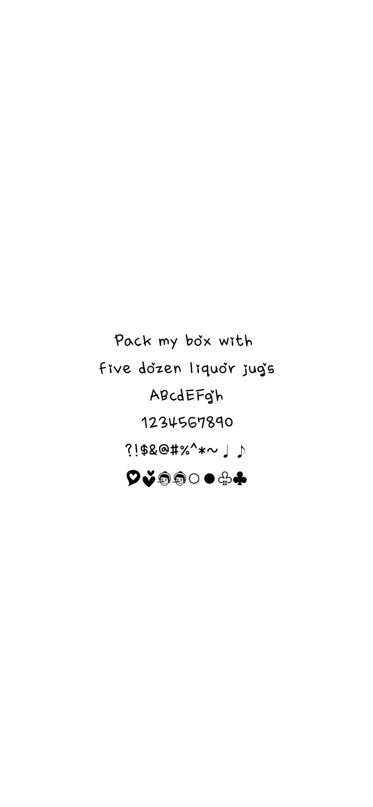 DX피노키오 font in use