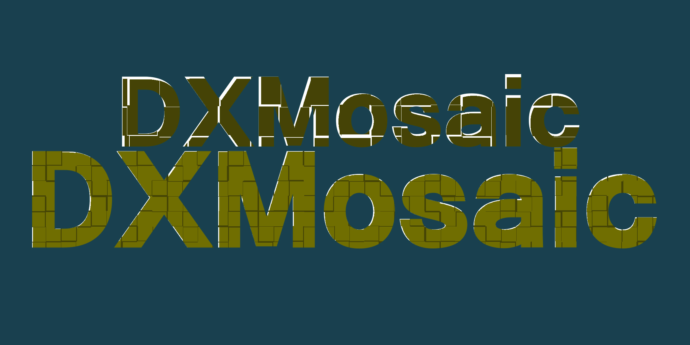 DXMosaic font in use