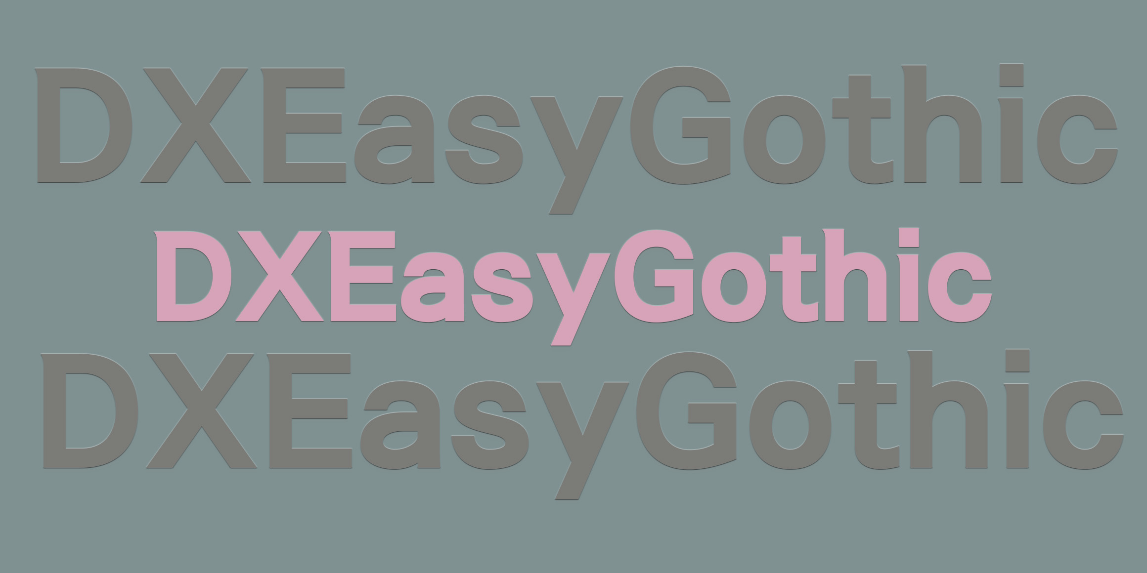 DXEasyGothic font in use
