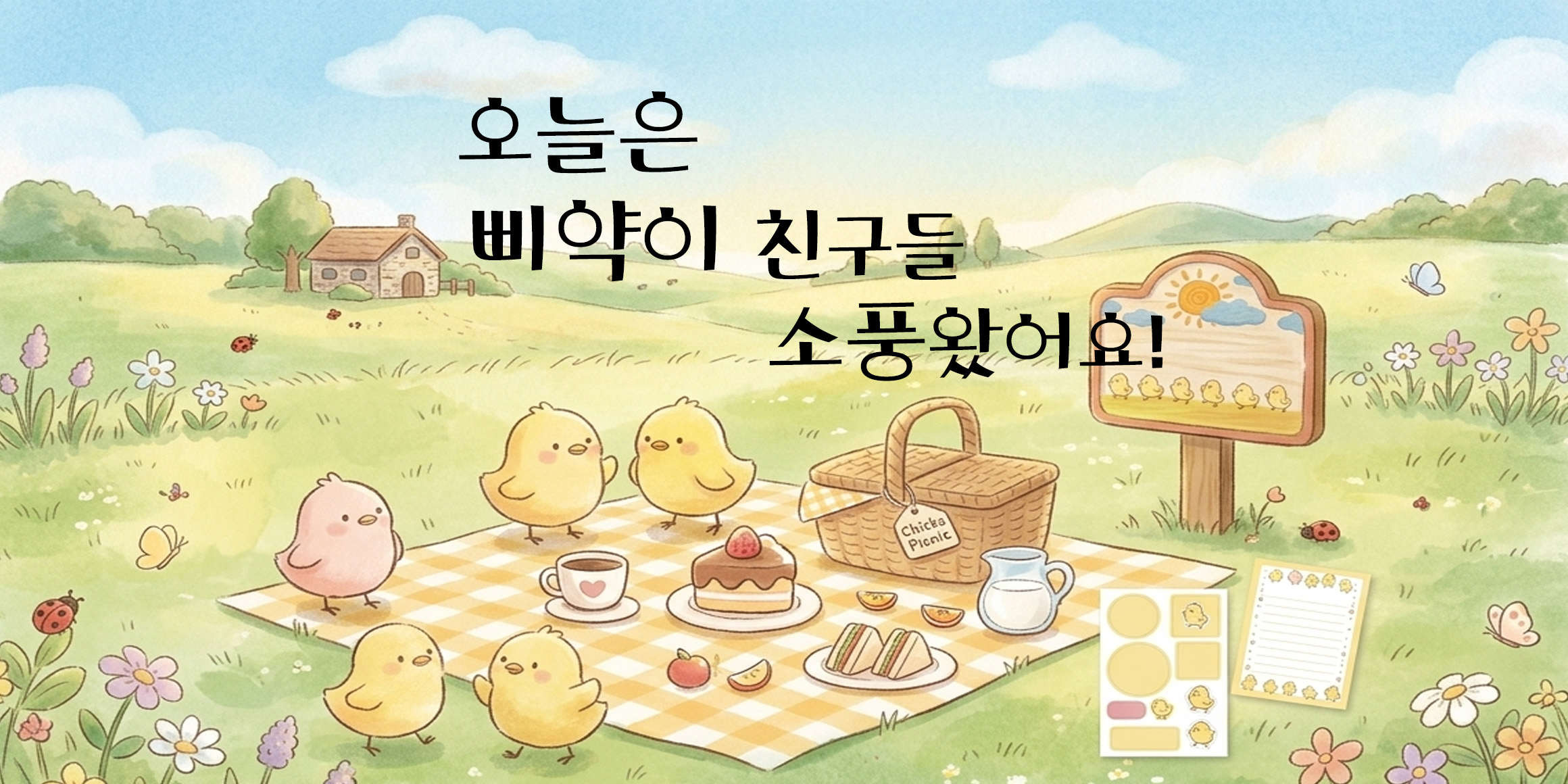 DX삐약이 font in use