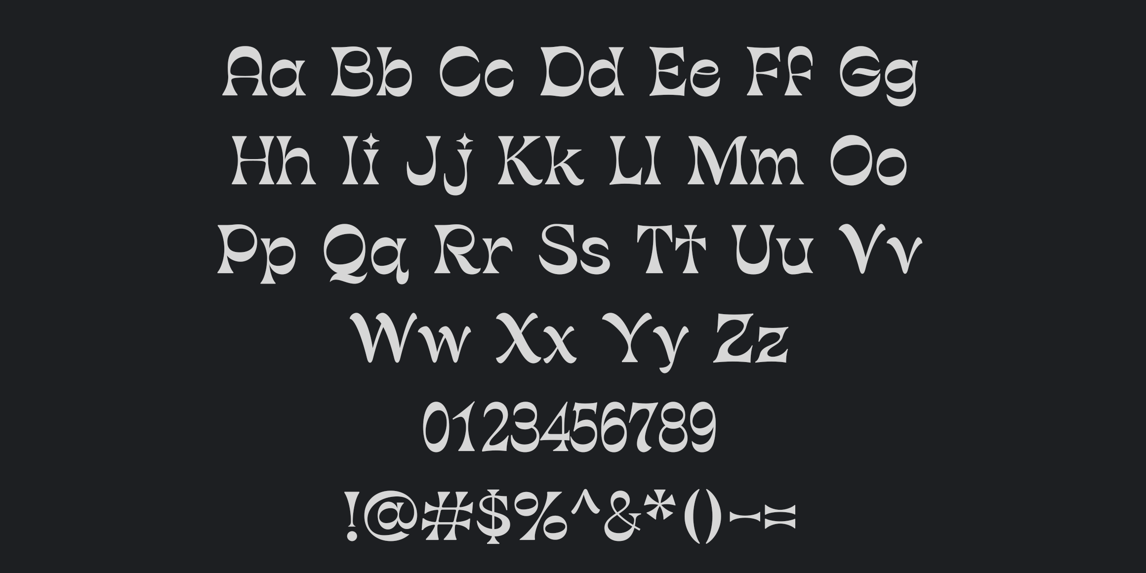 Dain 패러독스 font in use