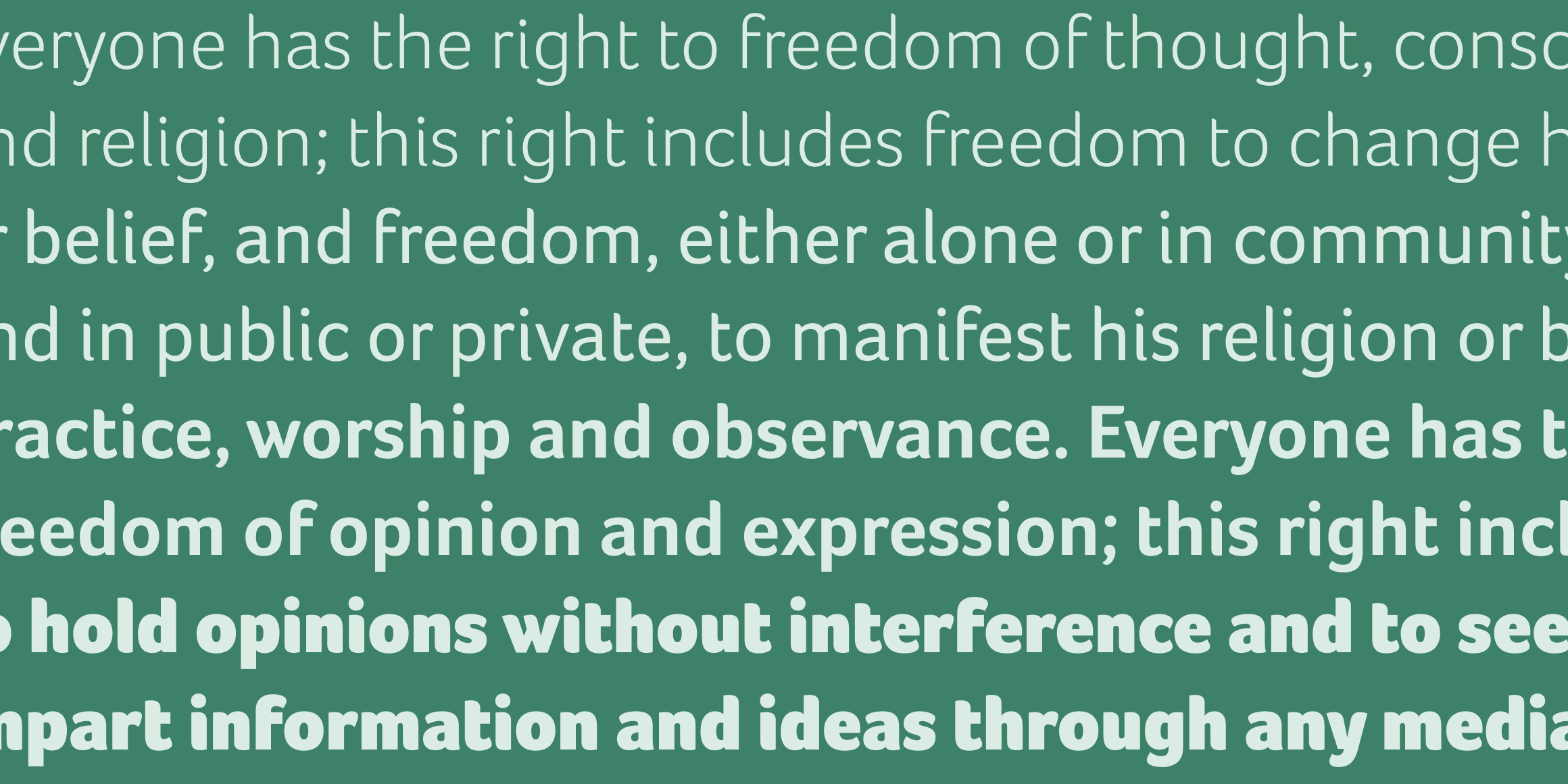 Foco font in use
