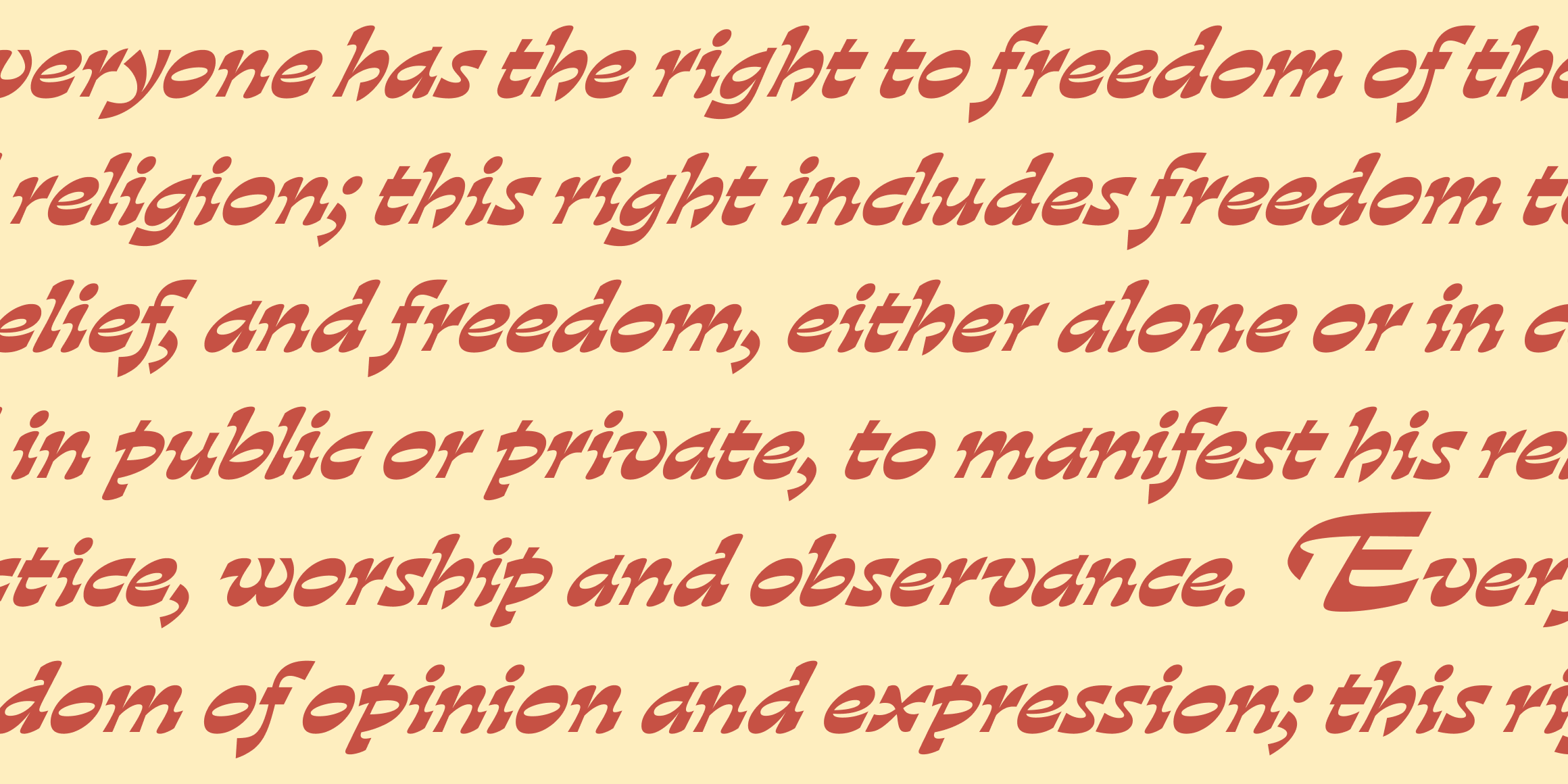 Gardez font in use