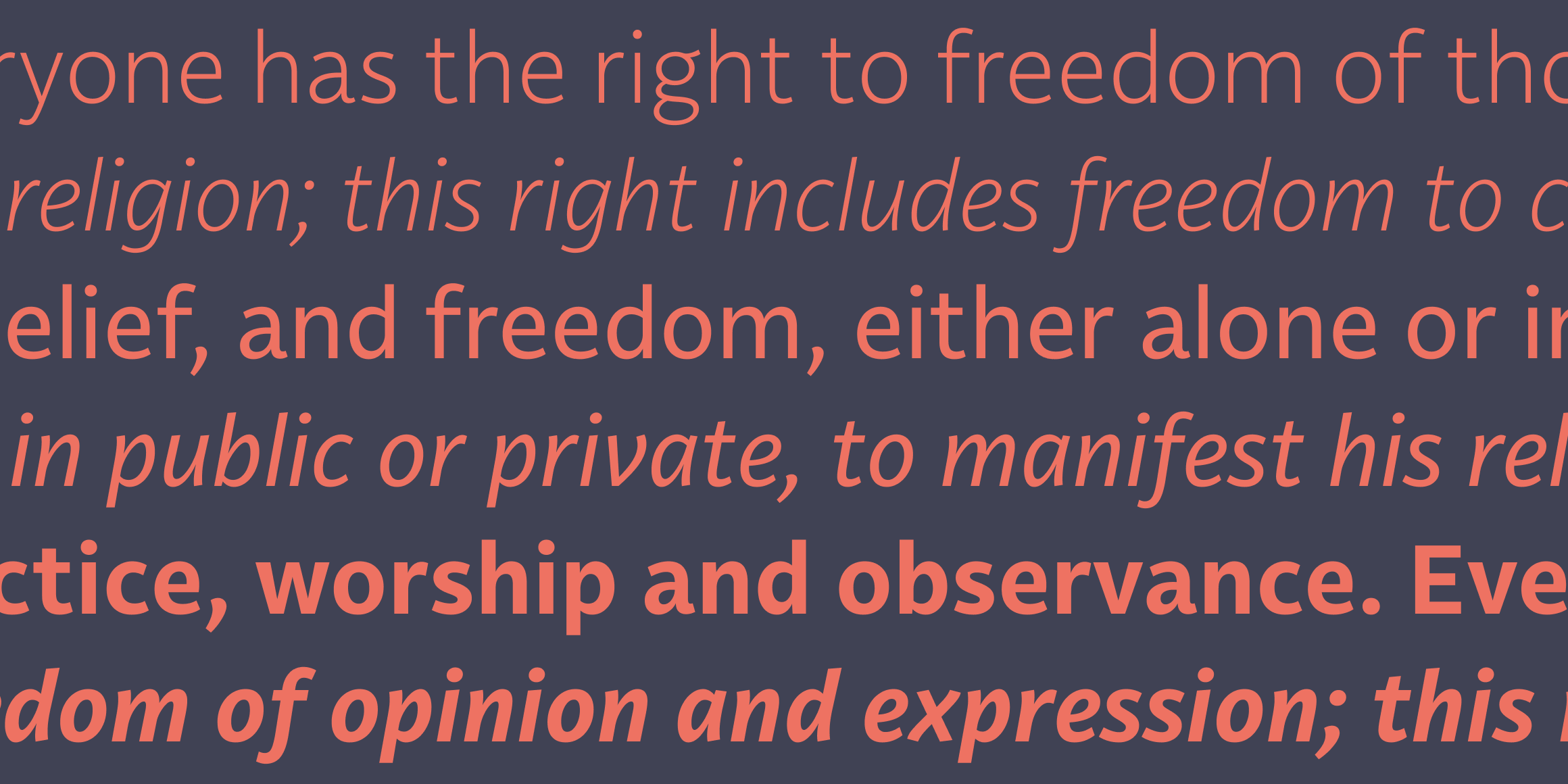 Lemance font in use