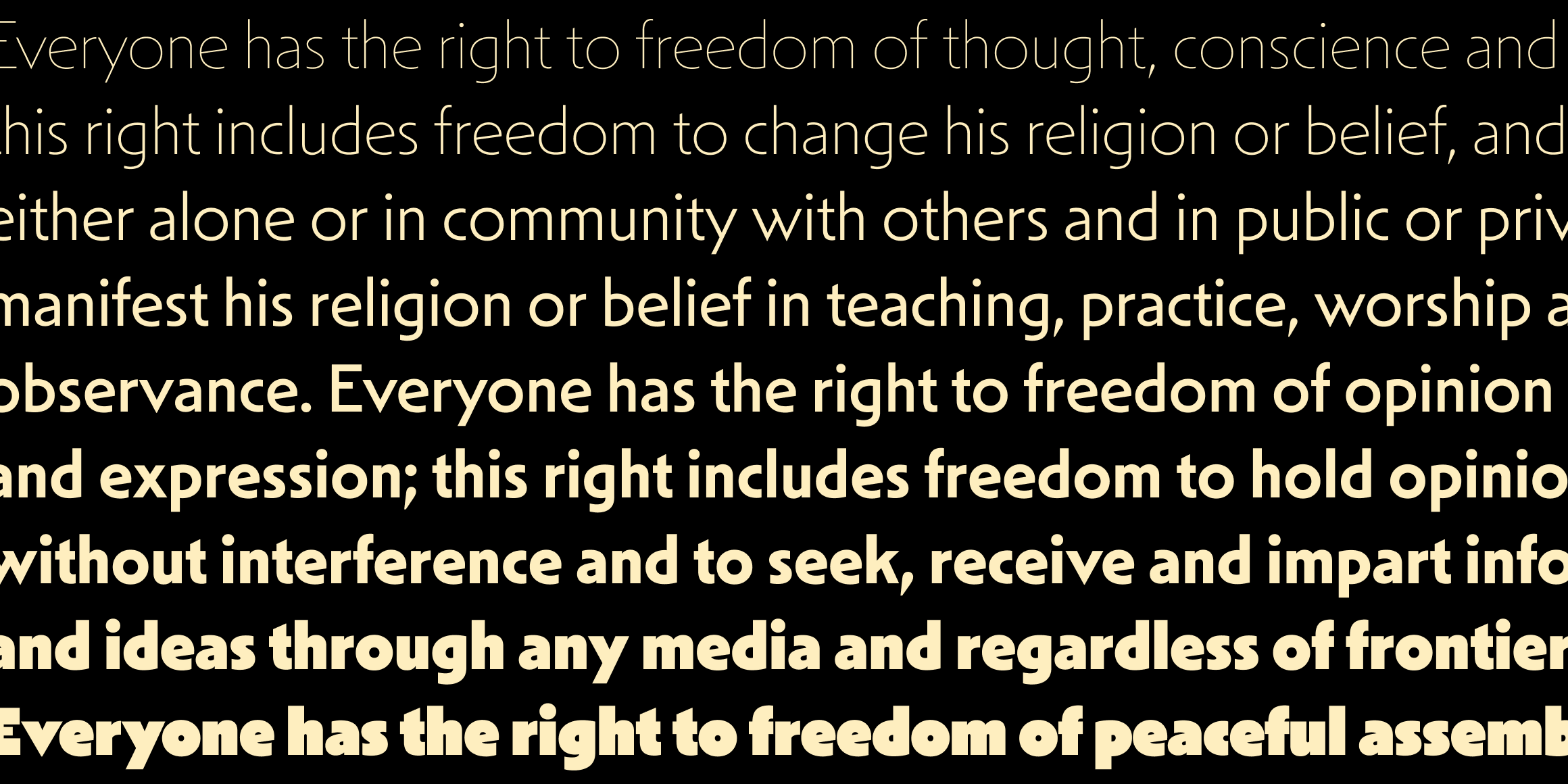 Mendl Sans font in use