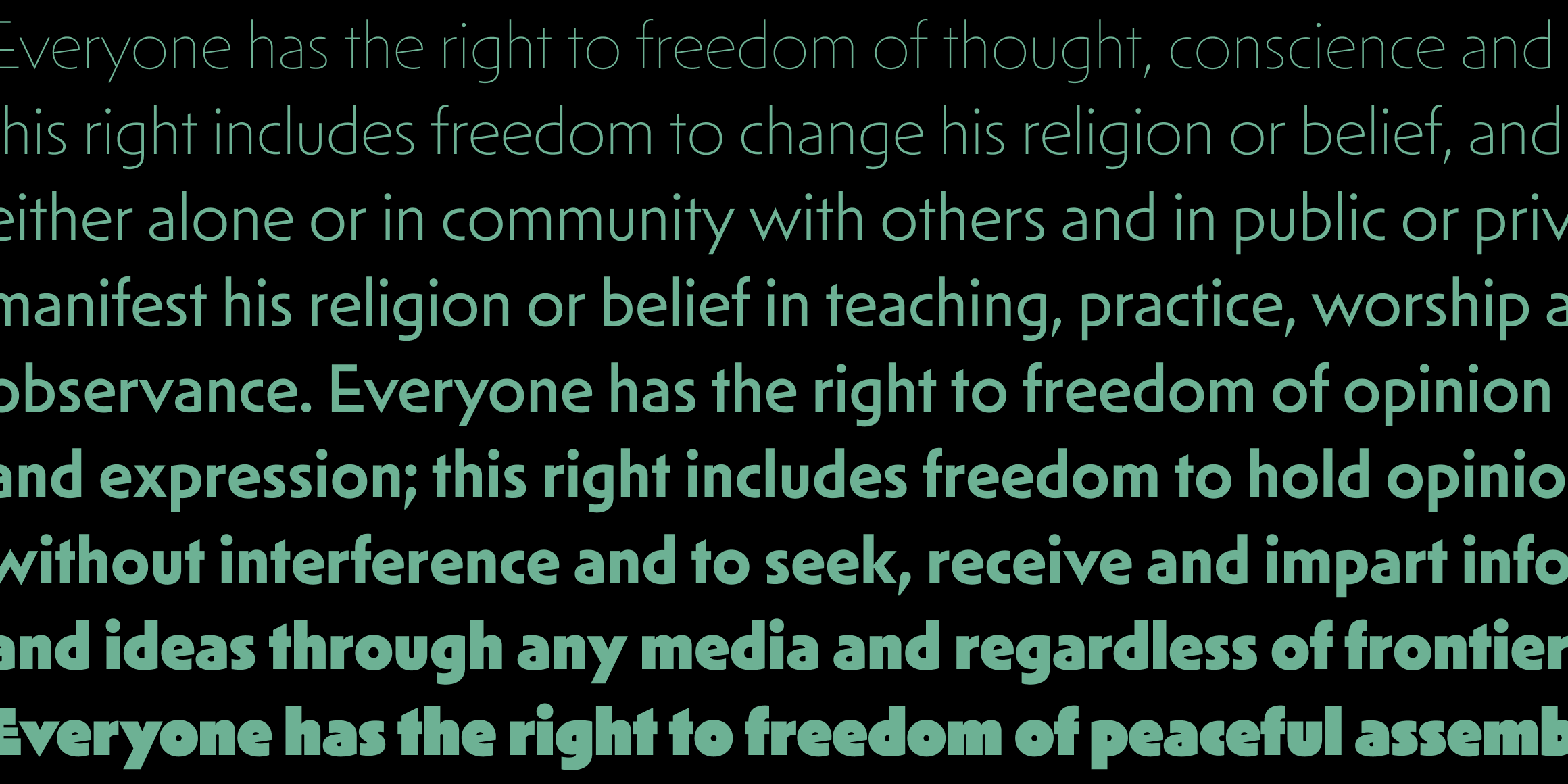 Mendl Sans font in use