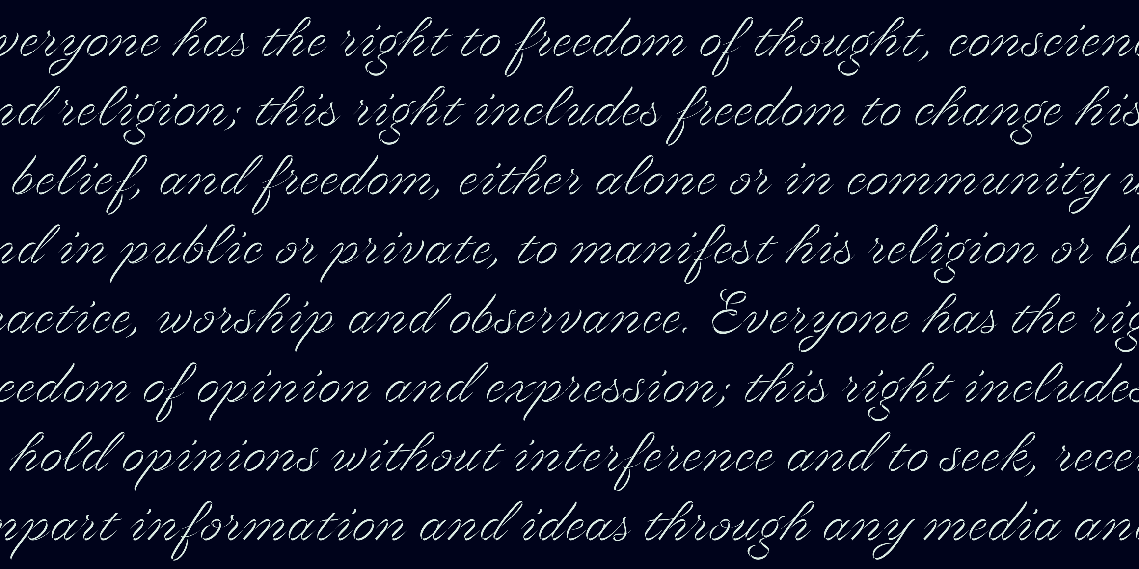 Volina font in use