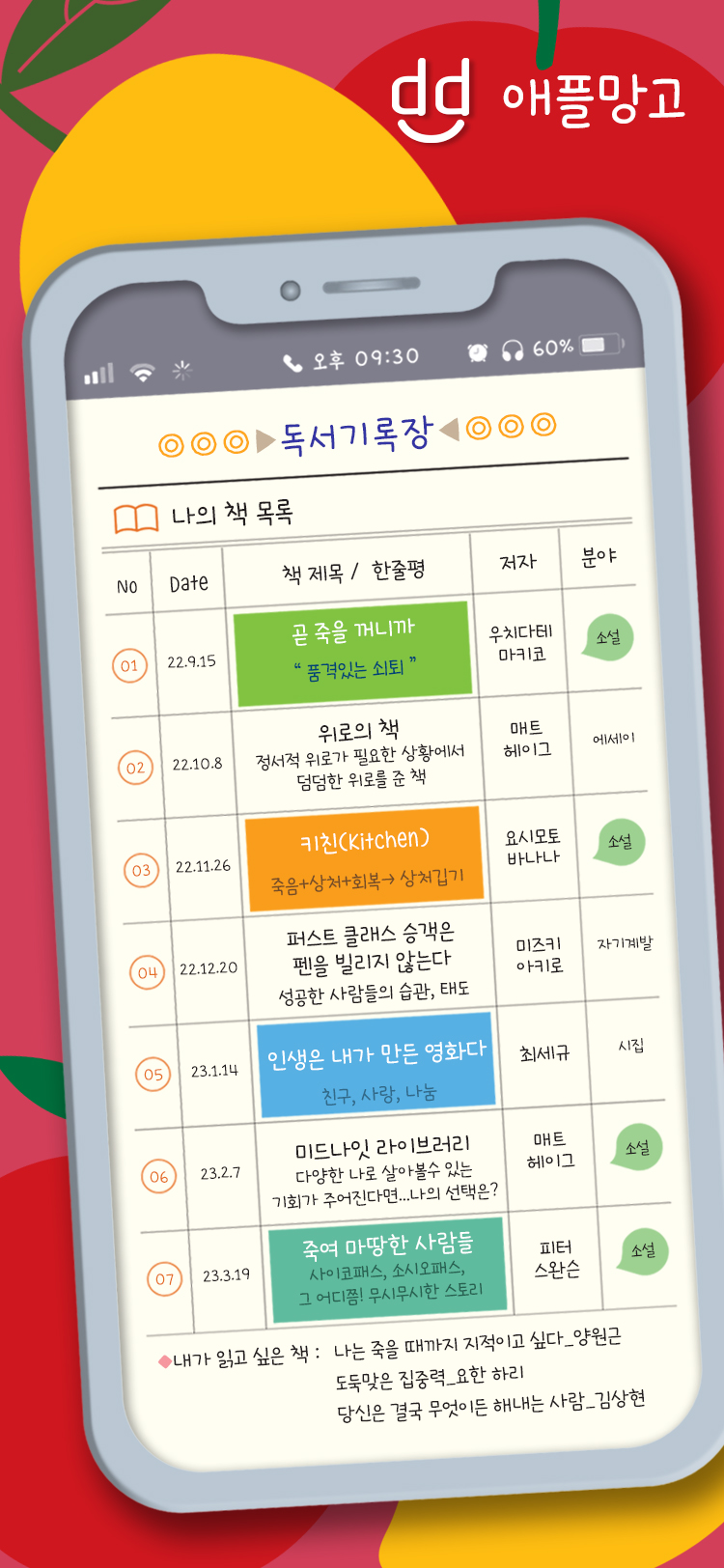 DD애플망고 font in use