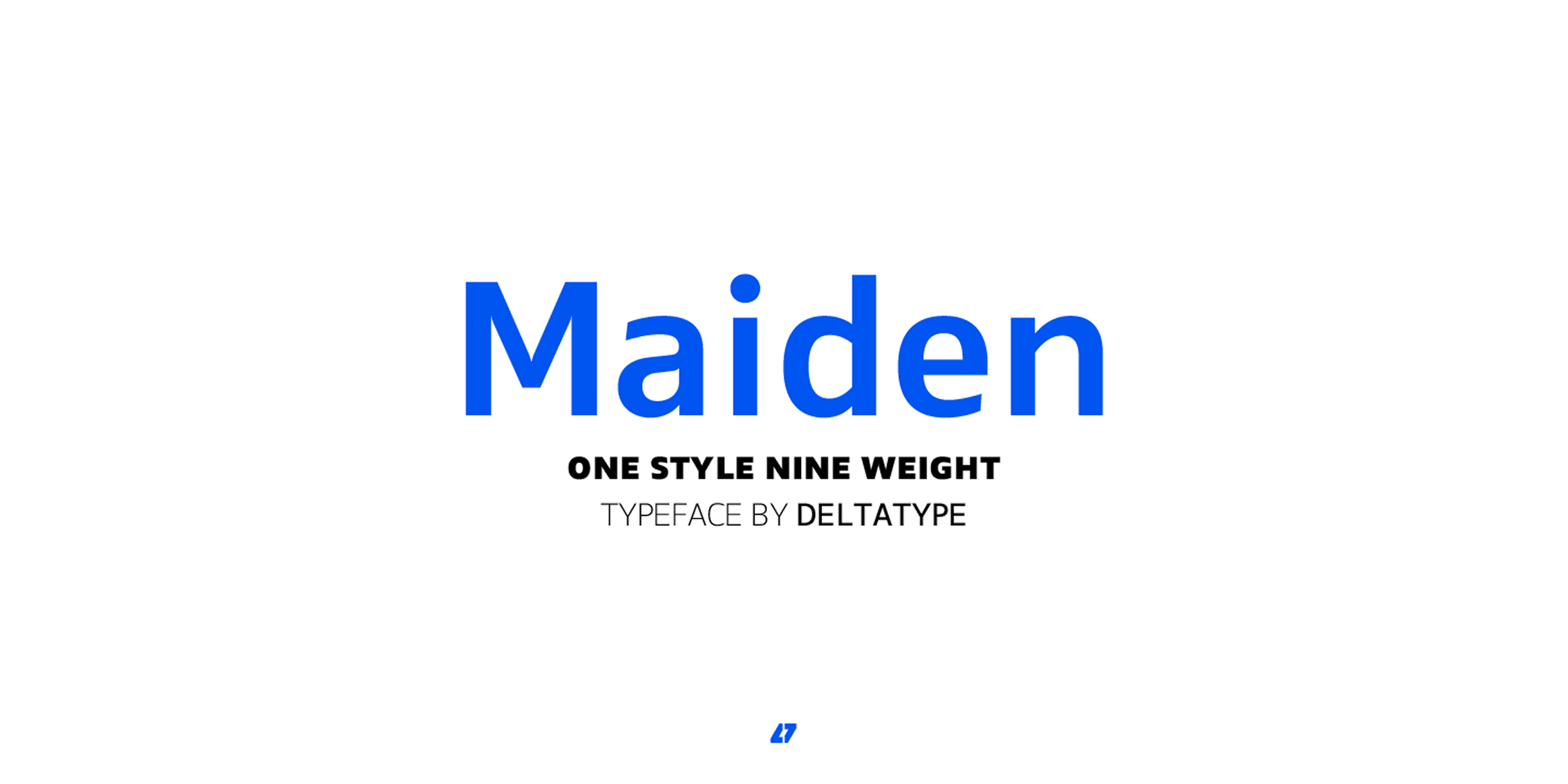 Maiden font in use