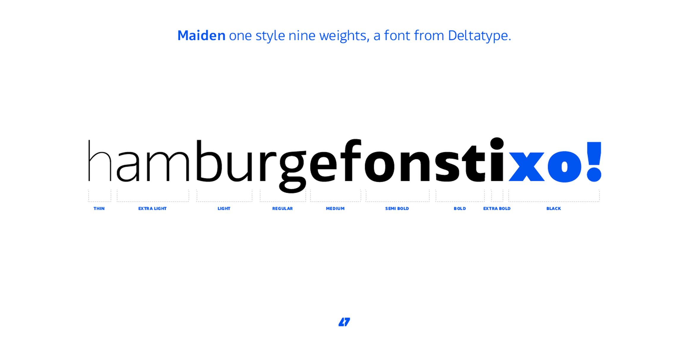 Maiden font in use