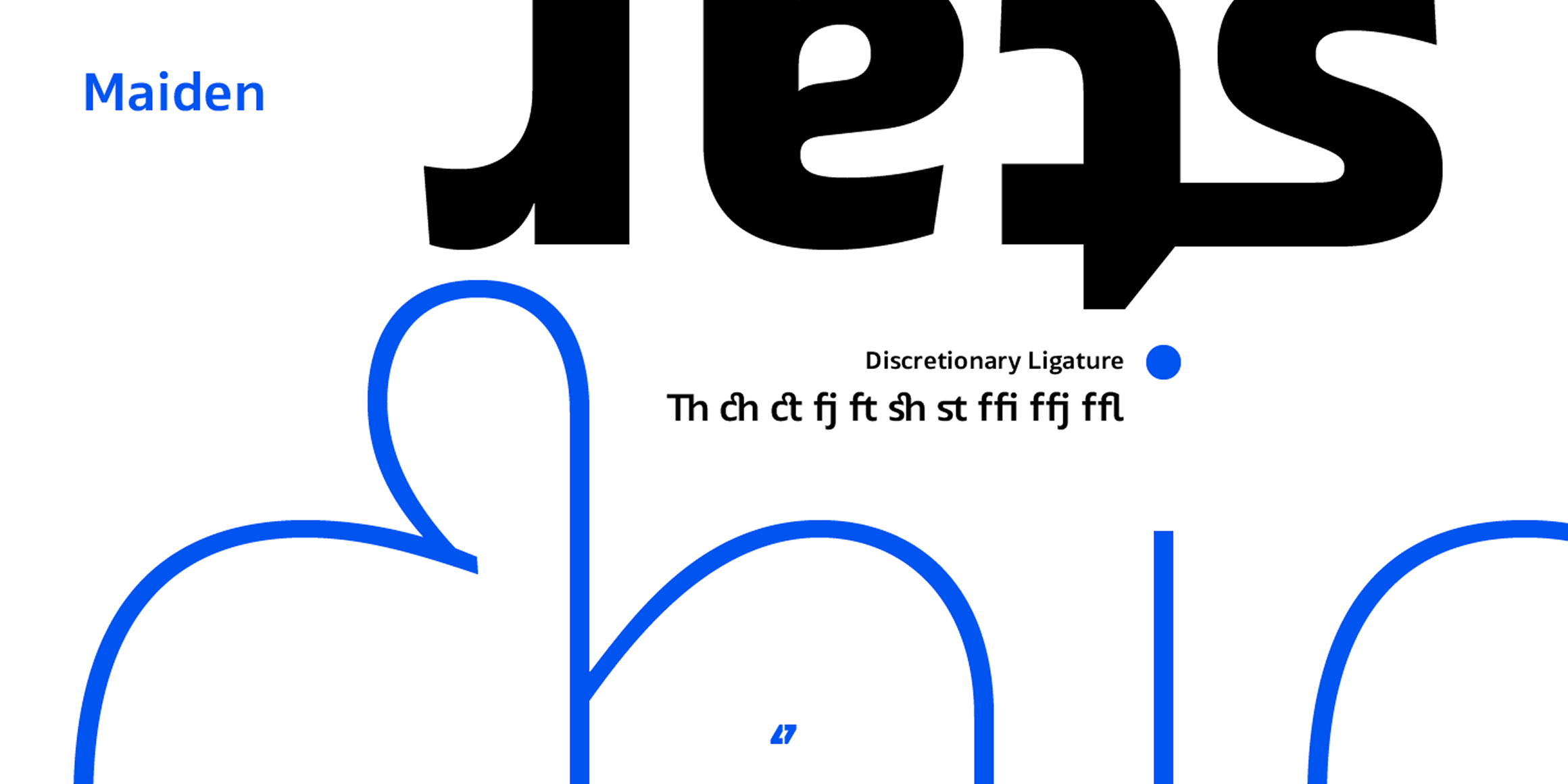 Maiden font in use