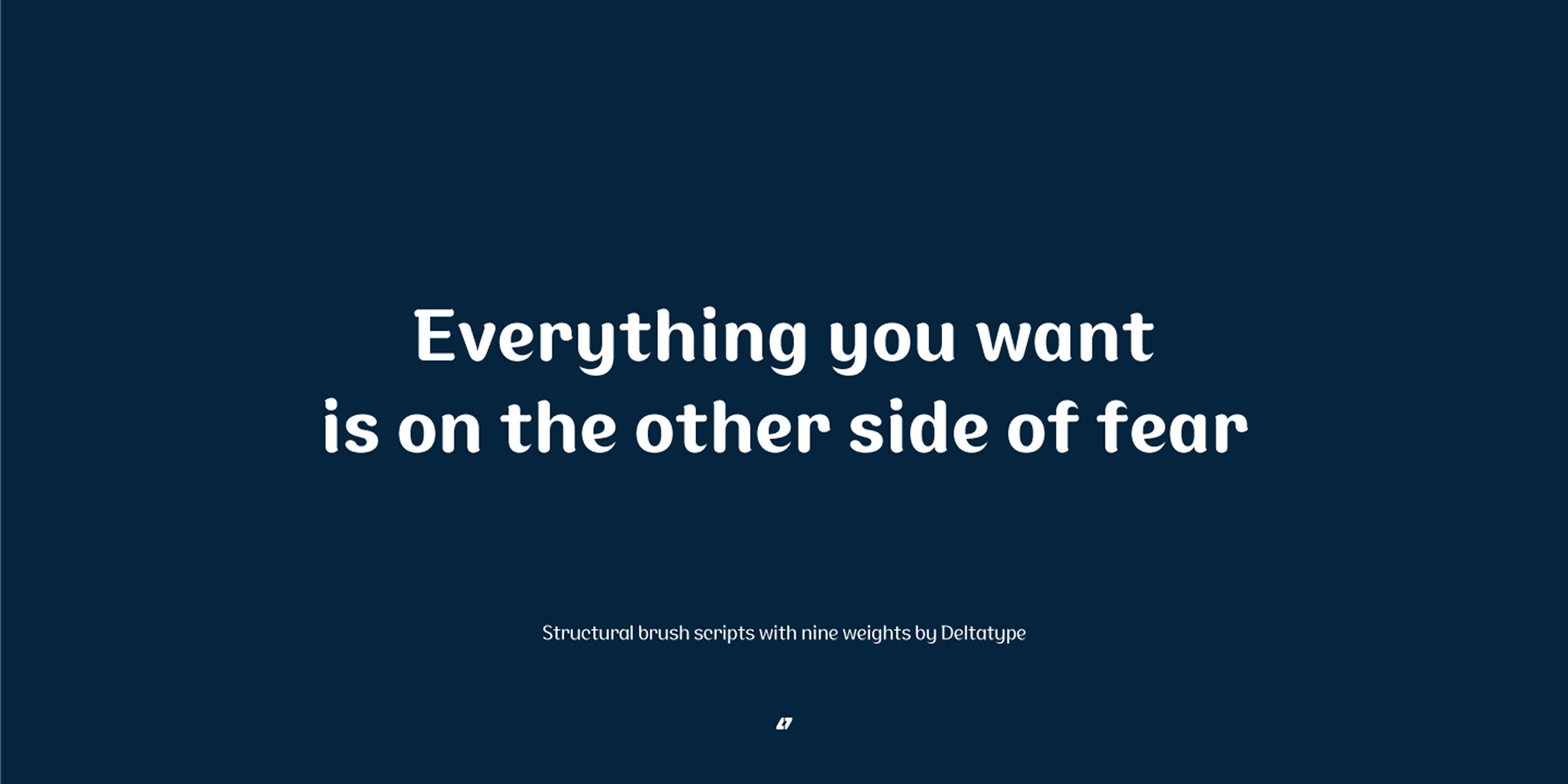 Moku Brush font in use