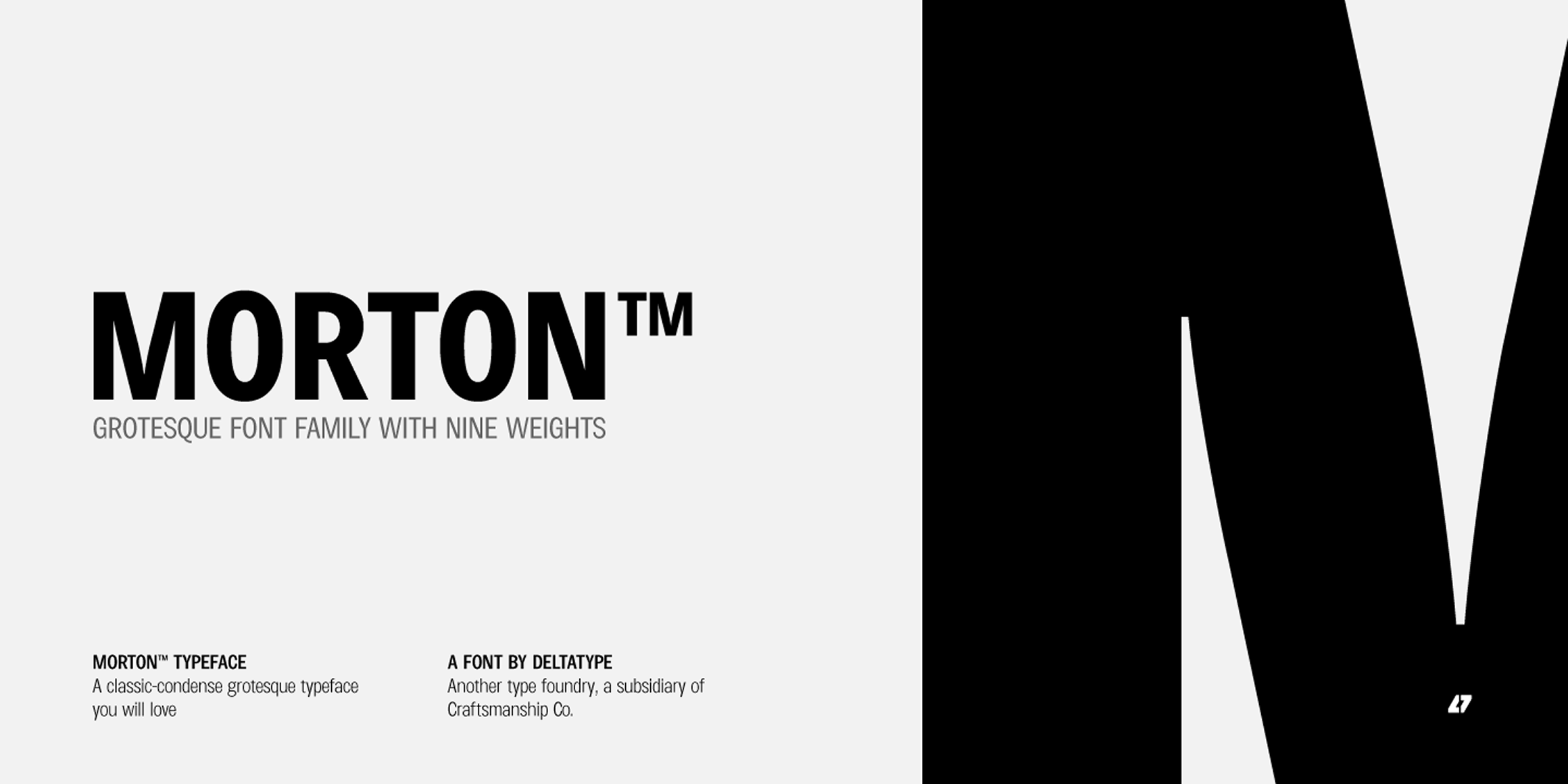 Morton font in use