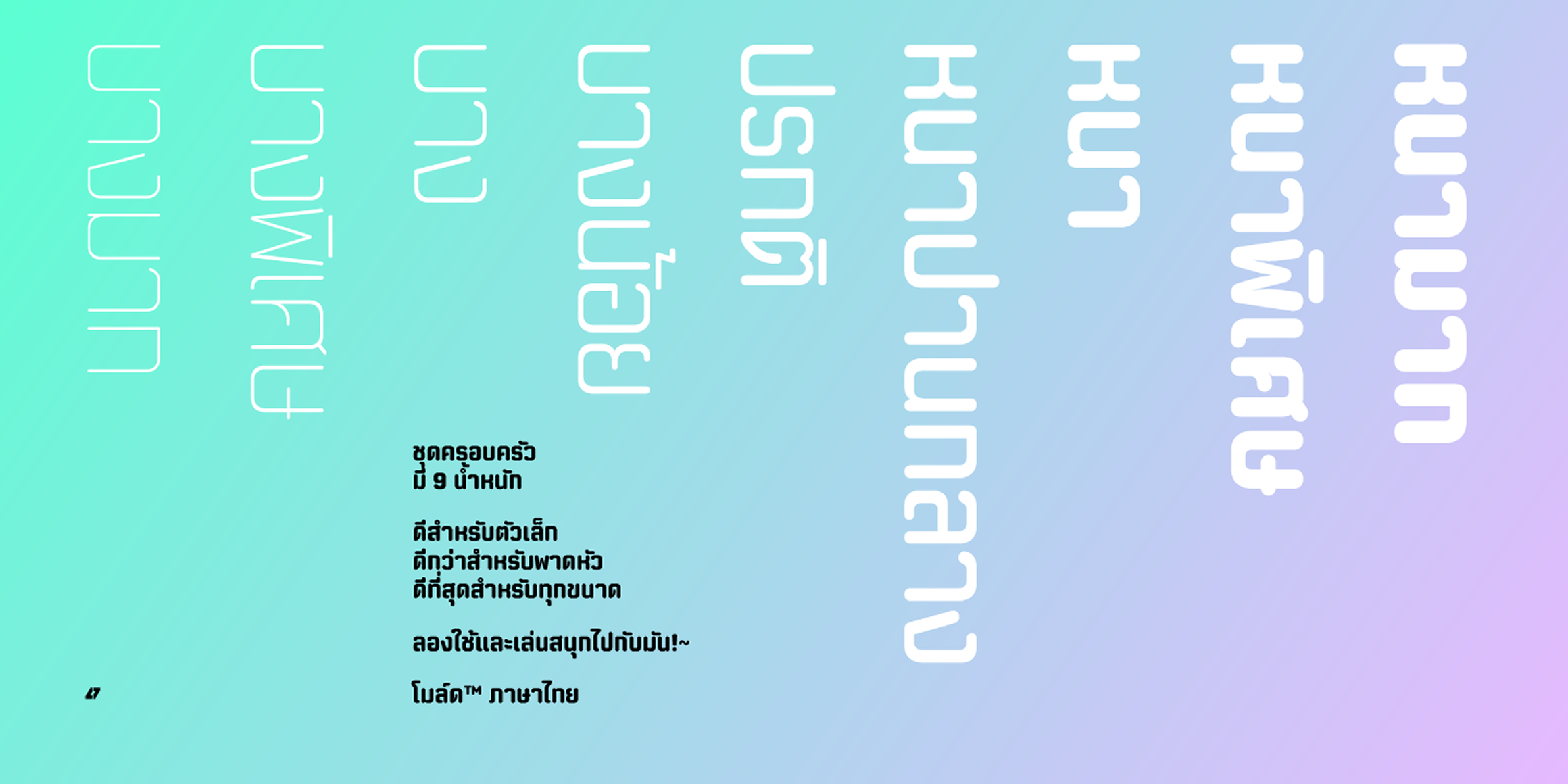 Moldr Thai font in use