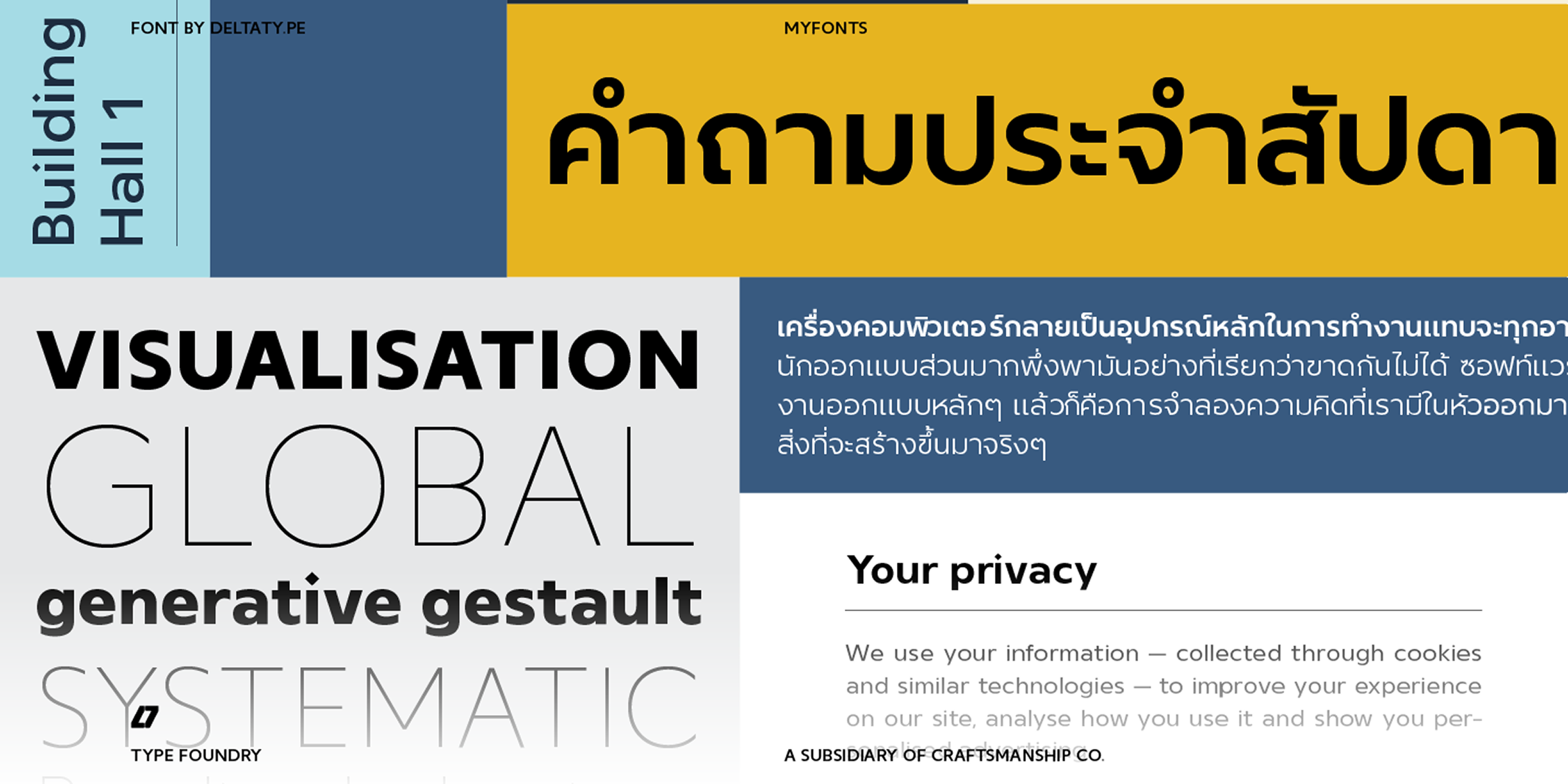 Mero Thai font in use