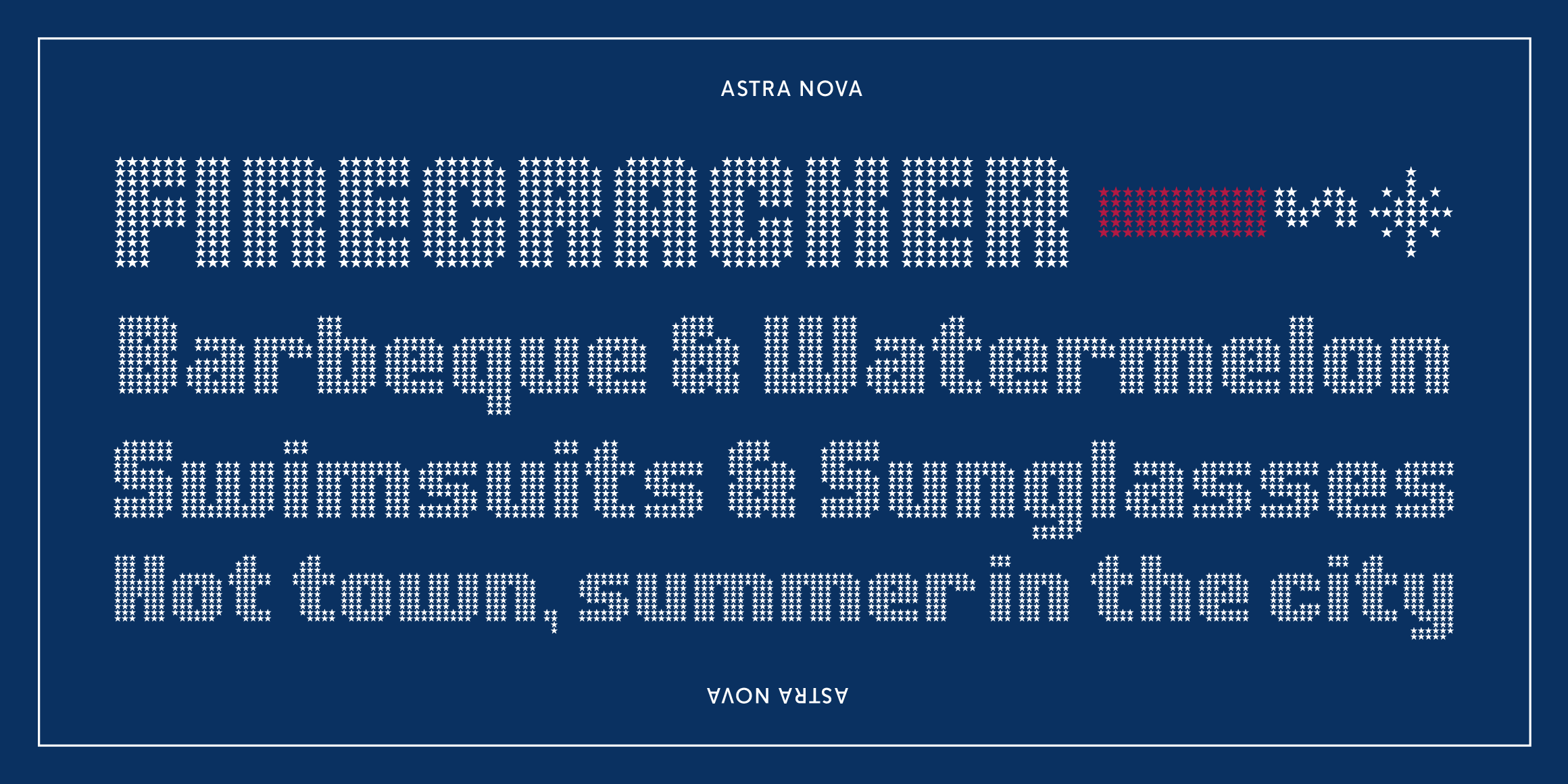 Astra Nova font in use