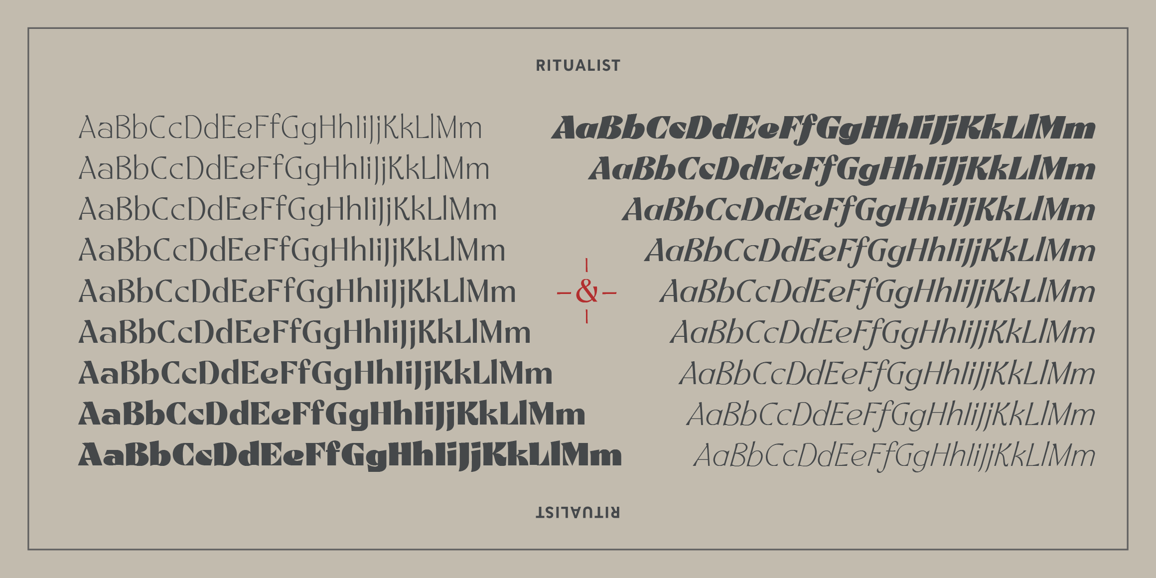 Ritualist font in use