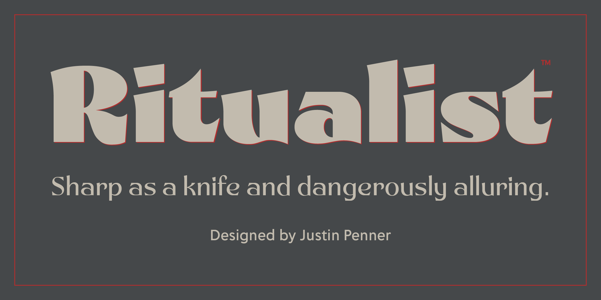 Ritualist font in use