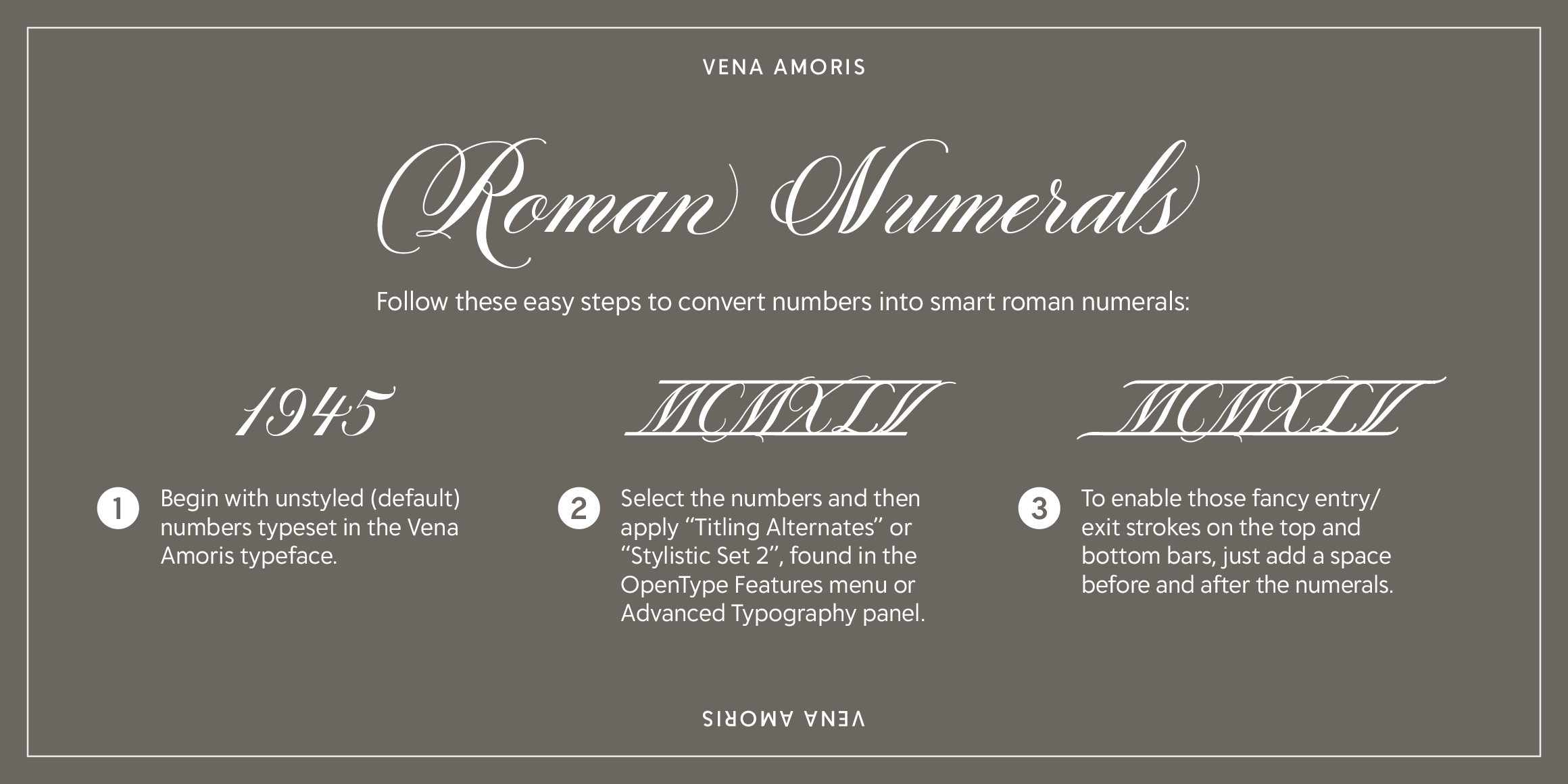 Vena Amoris font in use