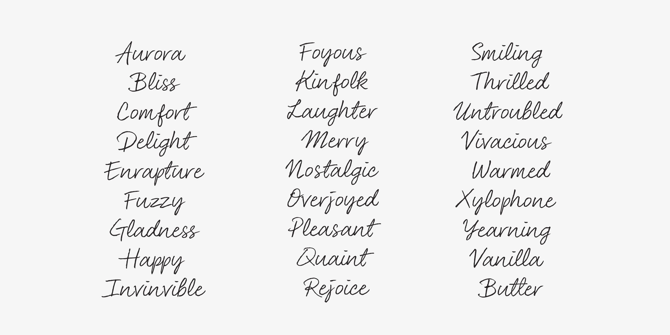 STM California Sunrise font in use