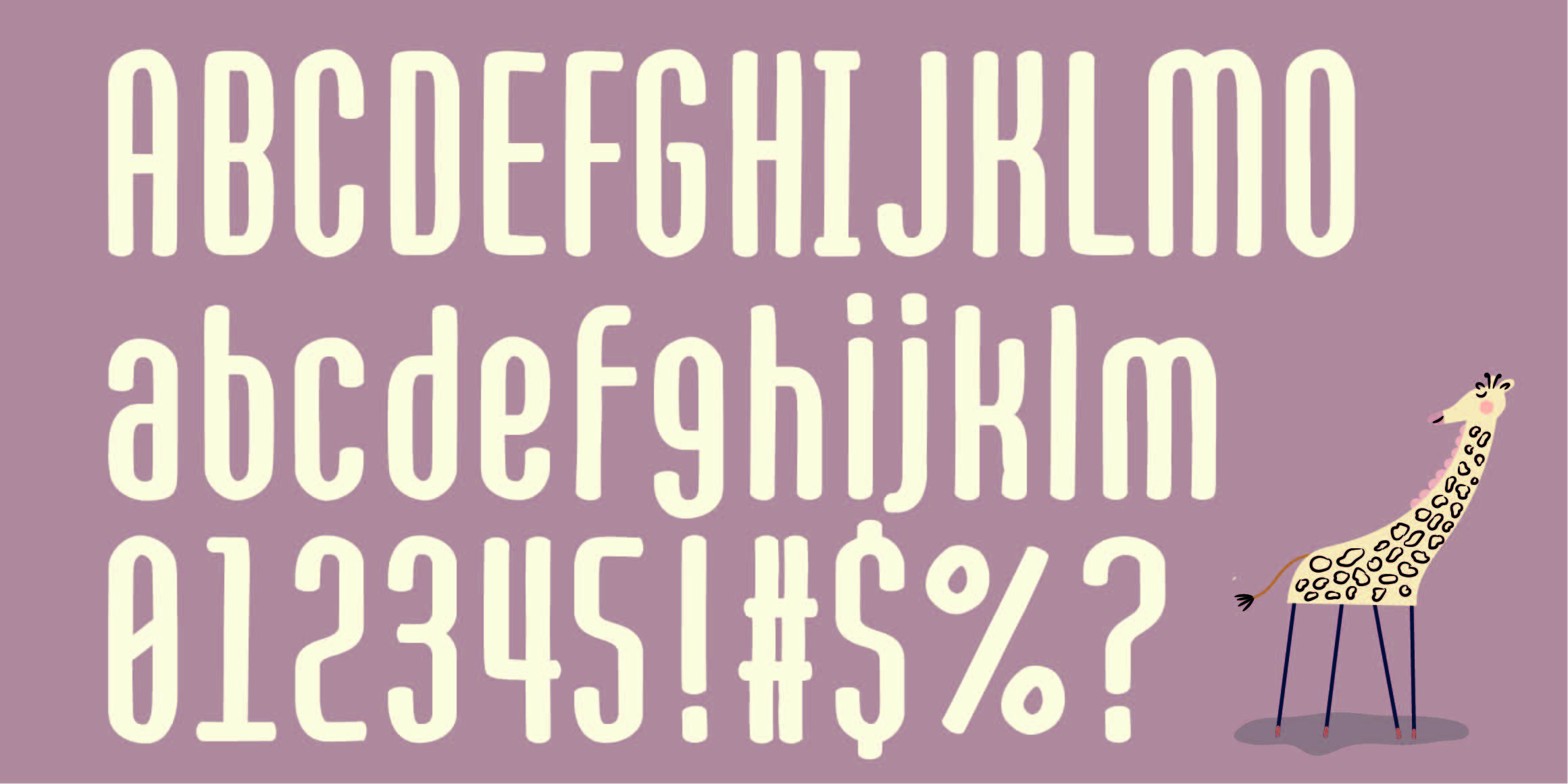 DRLongKey font in use