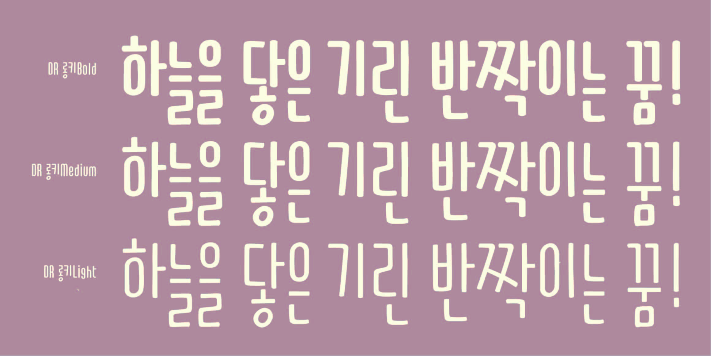 DRLongKey font in use