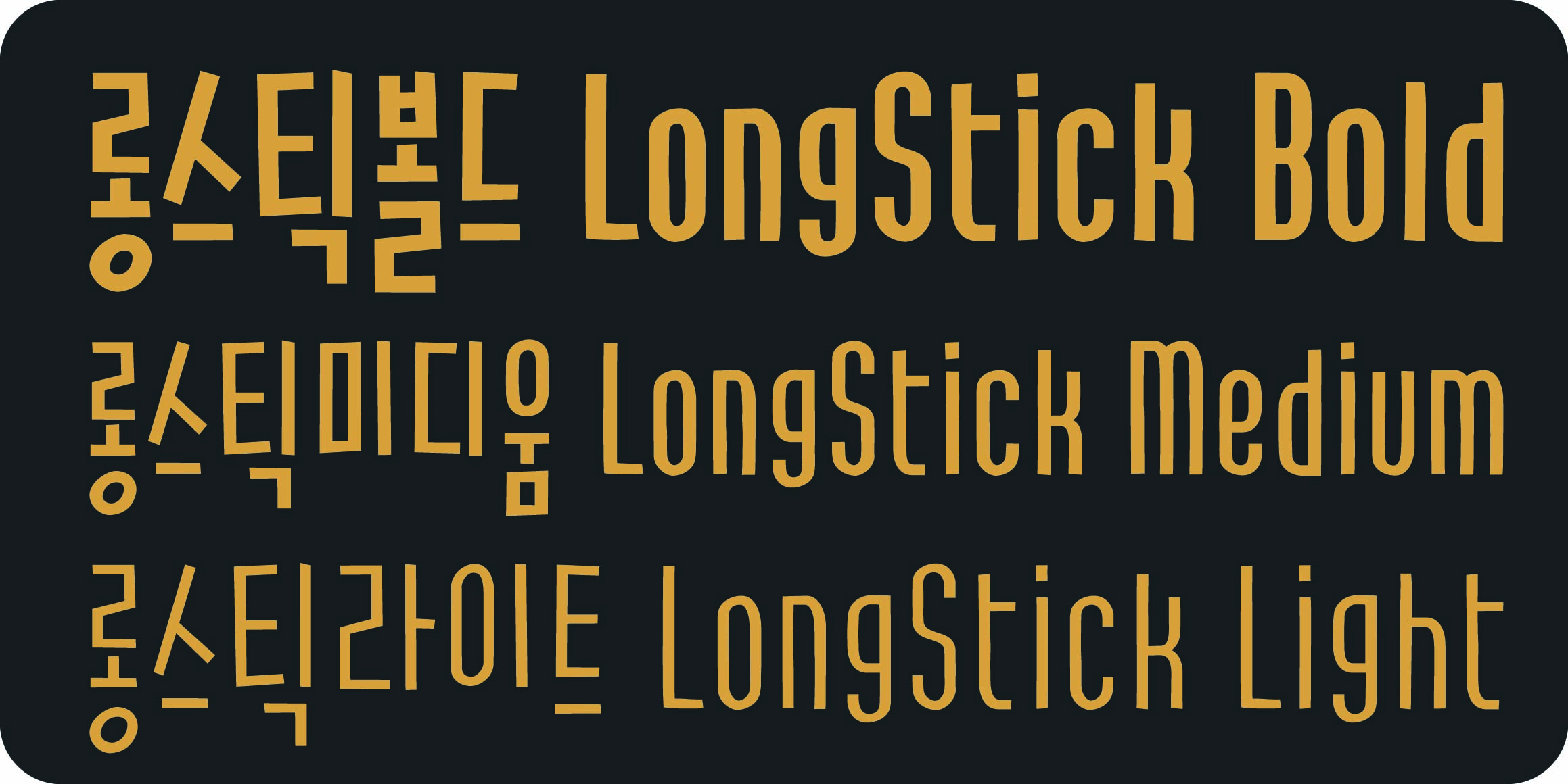 DR롱스틱 font in use