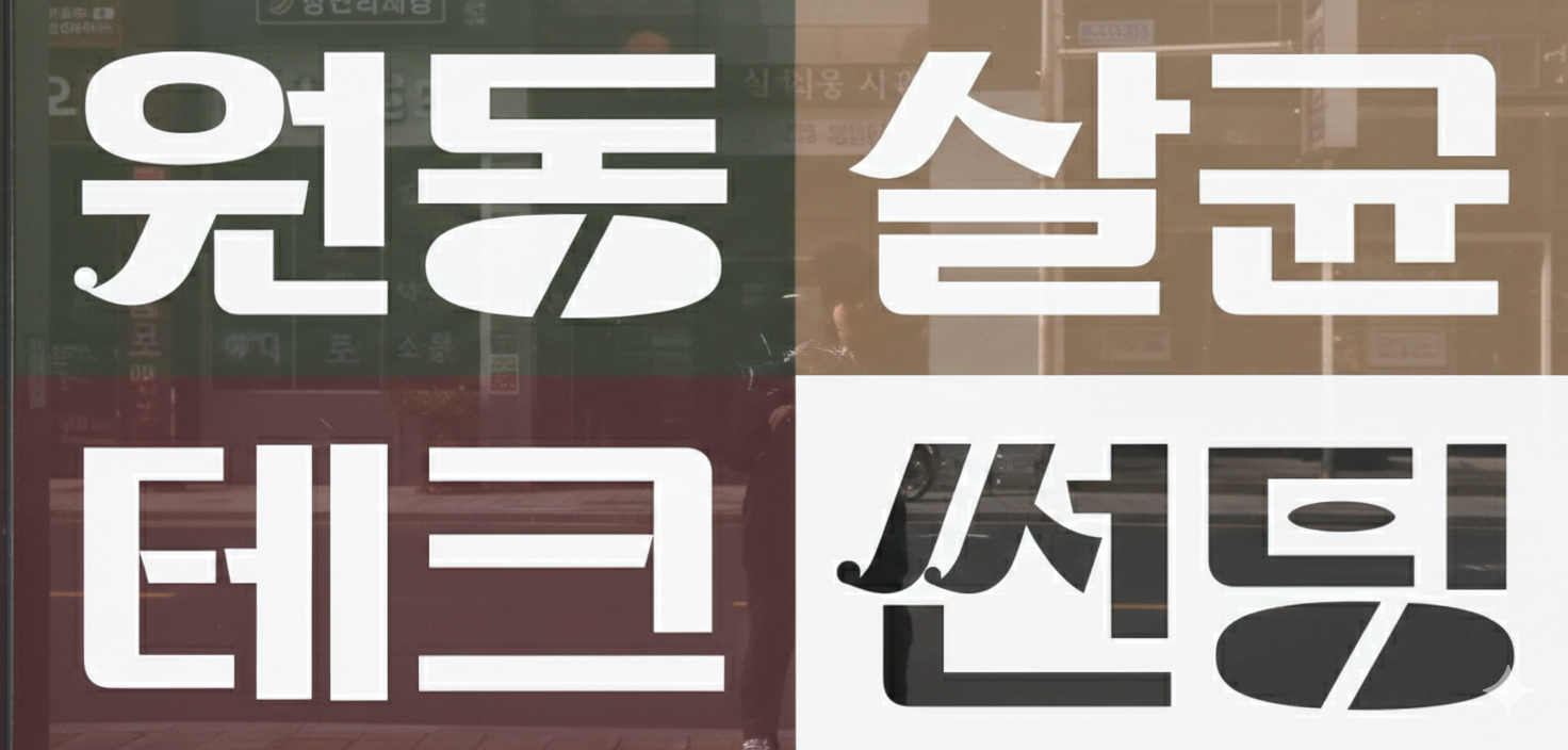 DR마켓2호 문래점 font in use
