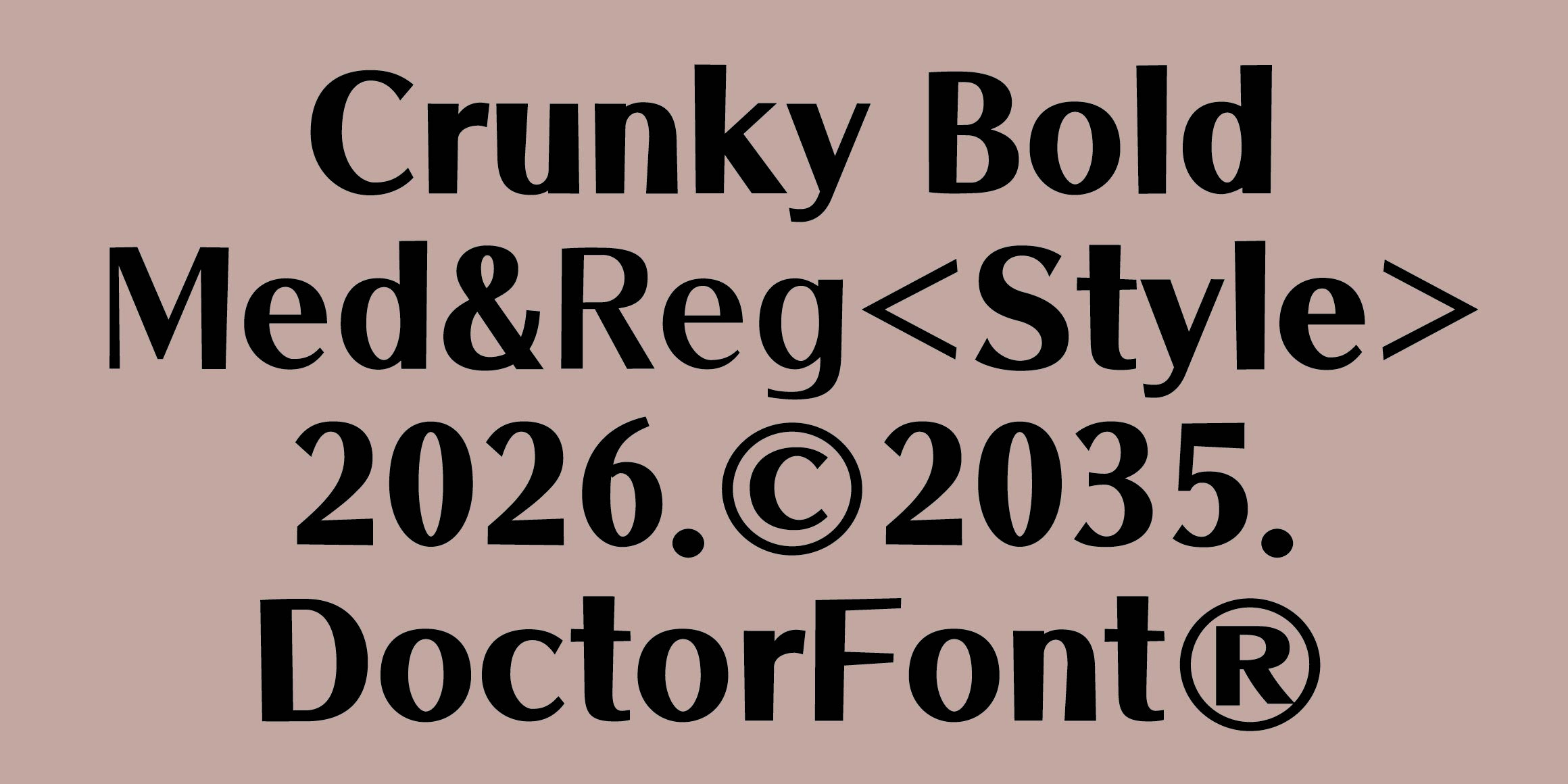 DR크런키 font in use